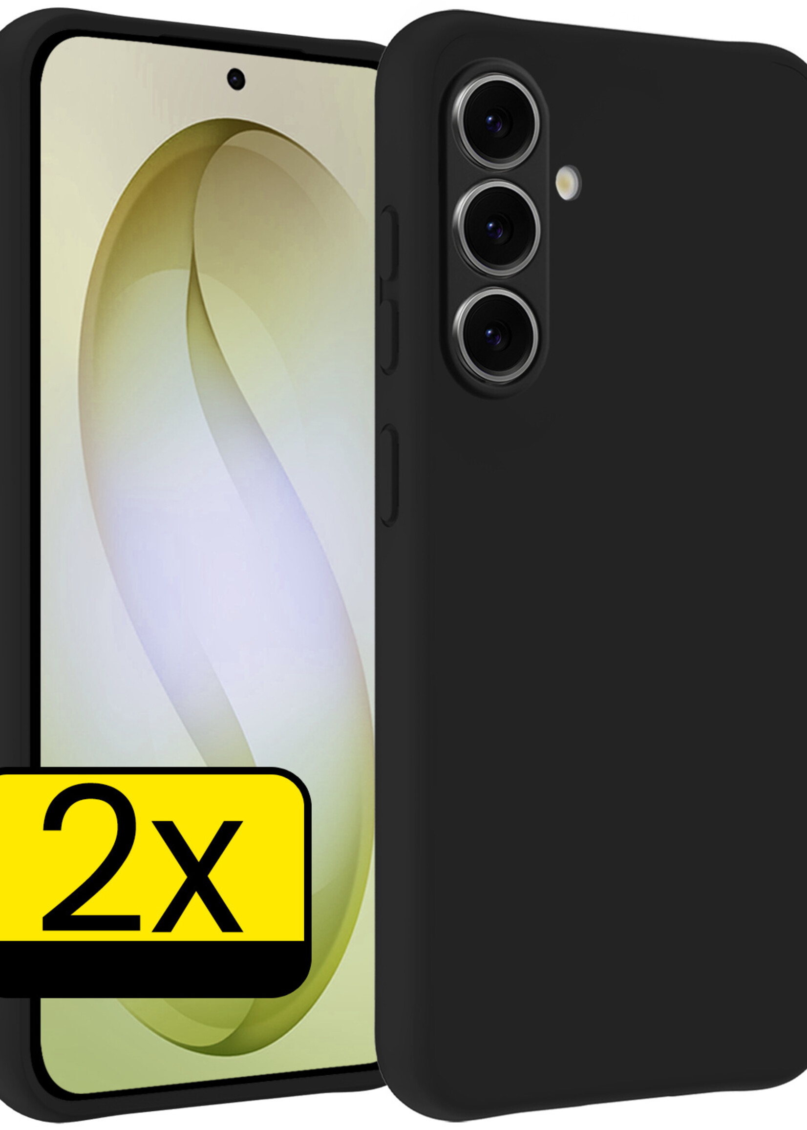 LUQ LUQ Samsung Galaxy S26 Plus Hoesje Siliconen - Zwart - 2 PACK