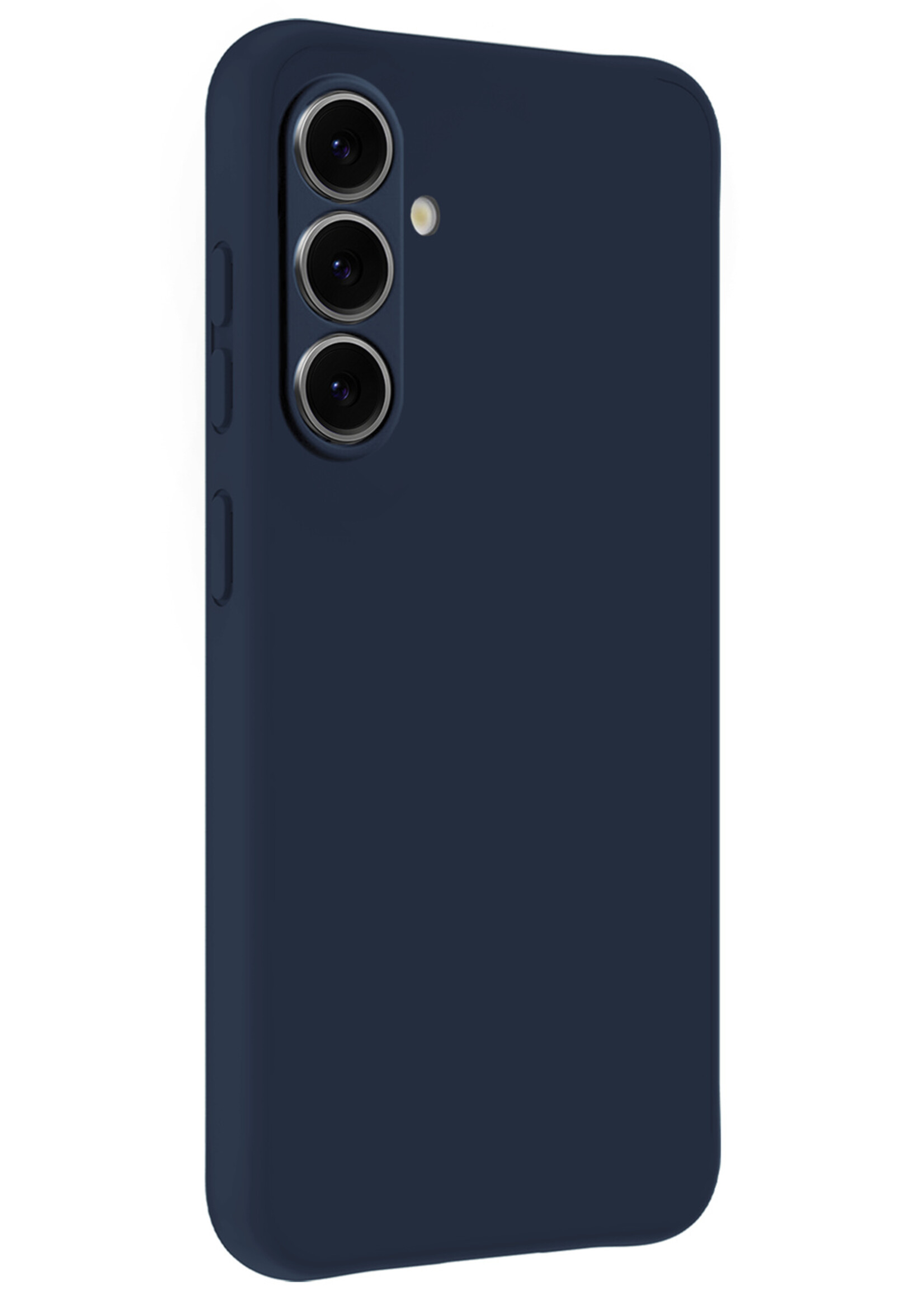 LUQ LUQ Samsung Galaxy S26 Plus Hoesje Siliconen Met Screenprotector - Donkerblauw