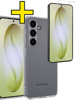LUQ LUQ Samsung Galaxy S26 Plus Hoesje Siliconen Met Screenprotector - Transparant