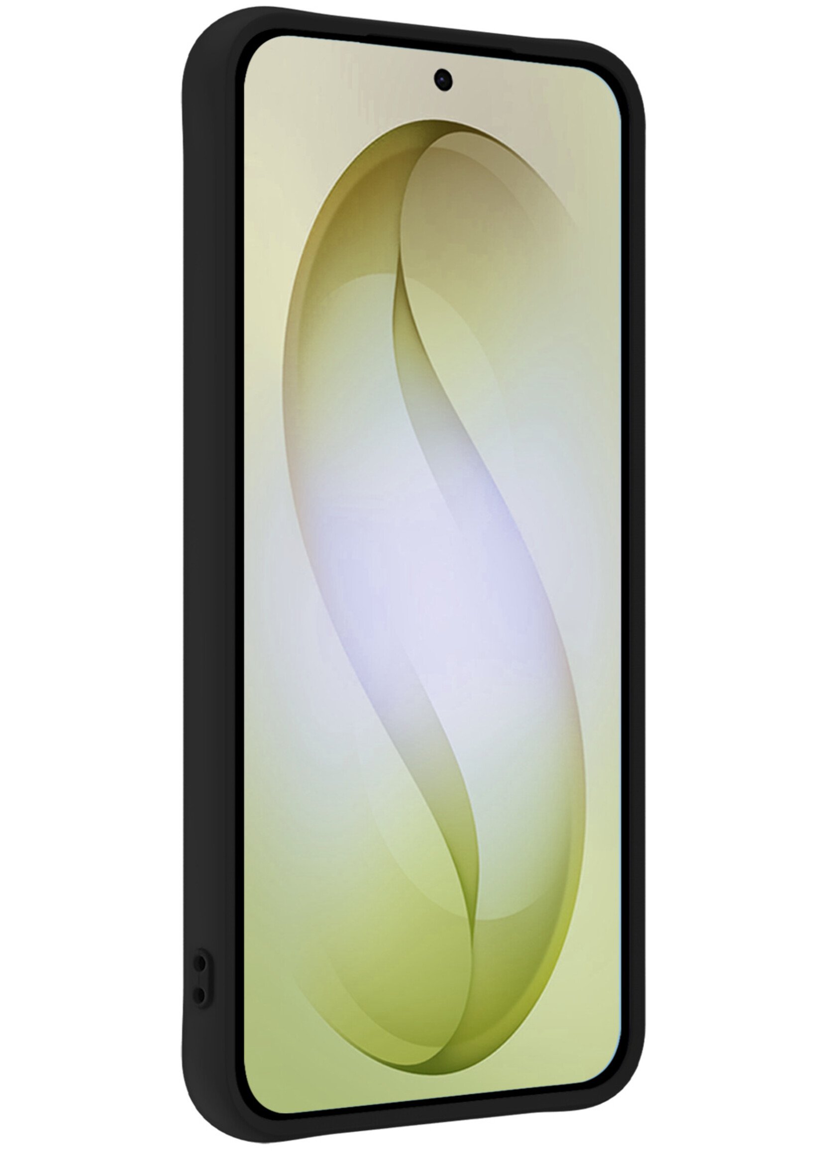 LUQ LUQ Samsung Galaxy S26 Plus Hoesje Siliconen Met Screenprotector - Zwart