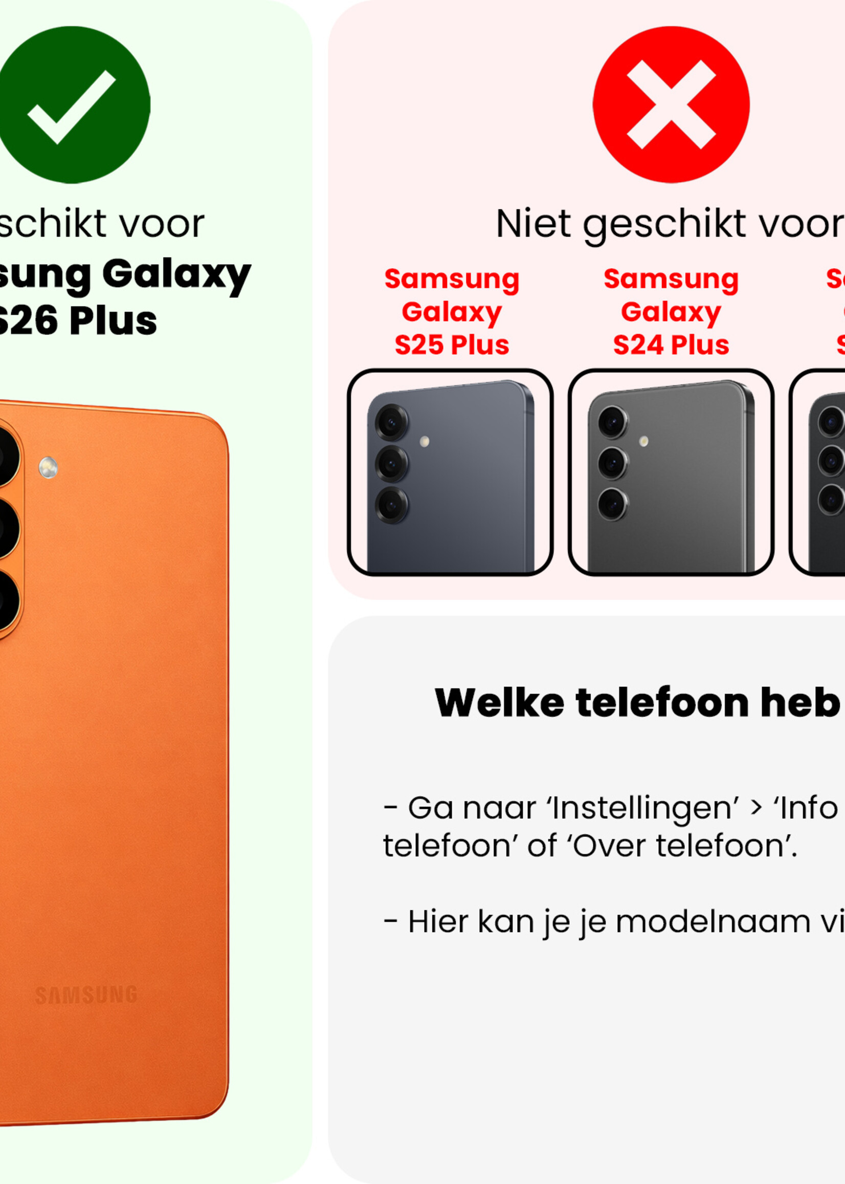 LUQ LUQ Samsung Galaxy S26 Plus Hoesje Pashouder met Koord - Aubergine - 2 PACK