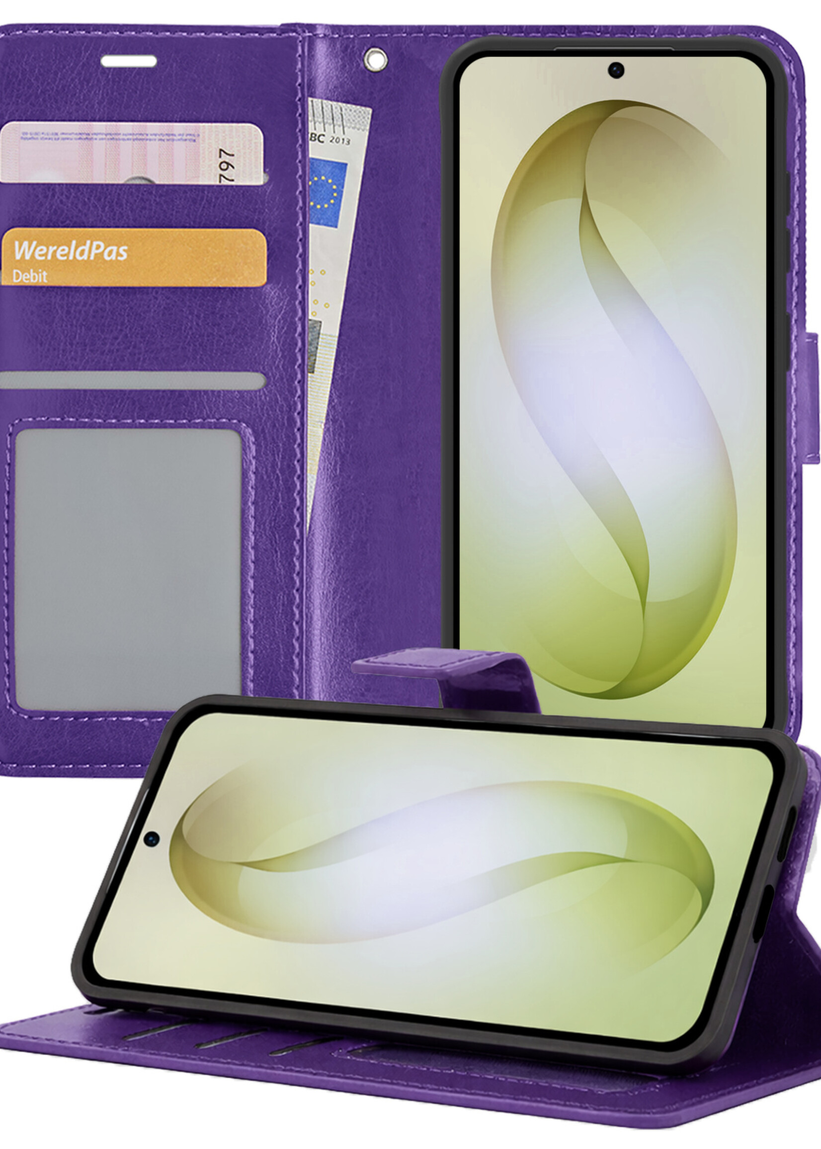 LUQ LUQ Samsung Galaxy S26 Plus Hoesje Bookcase - Paars