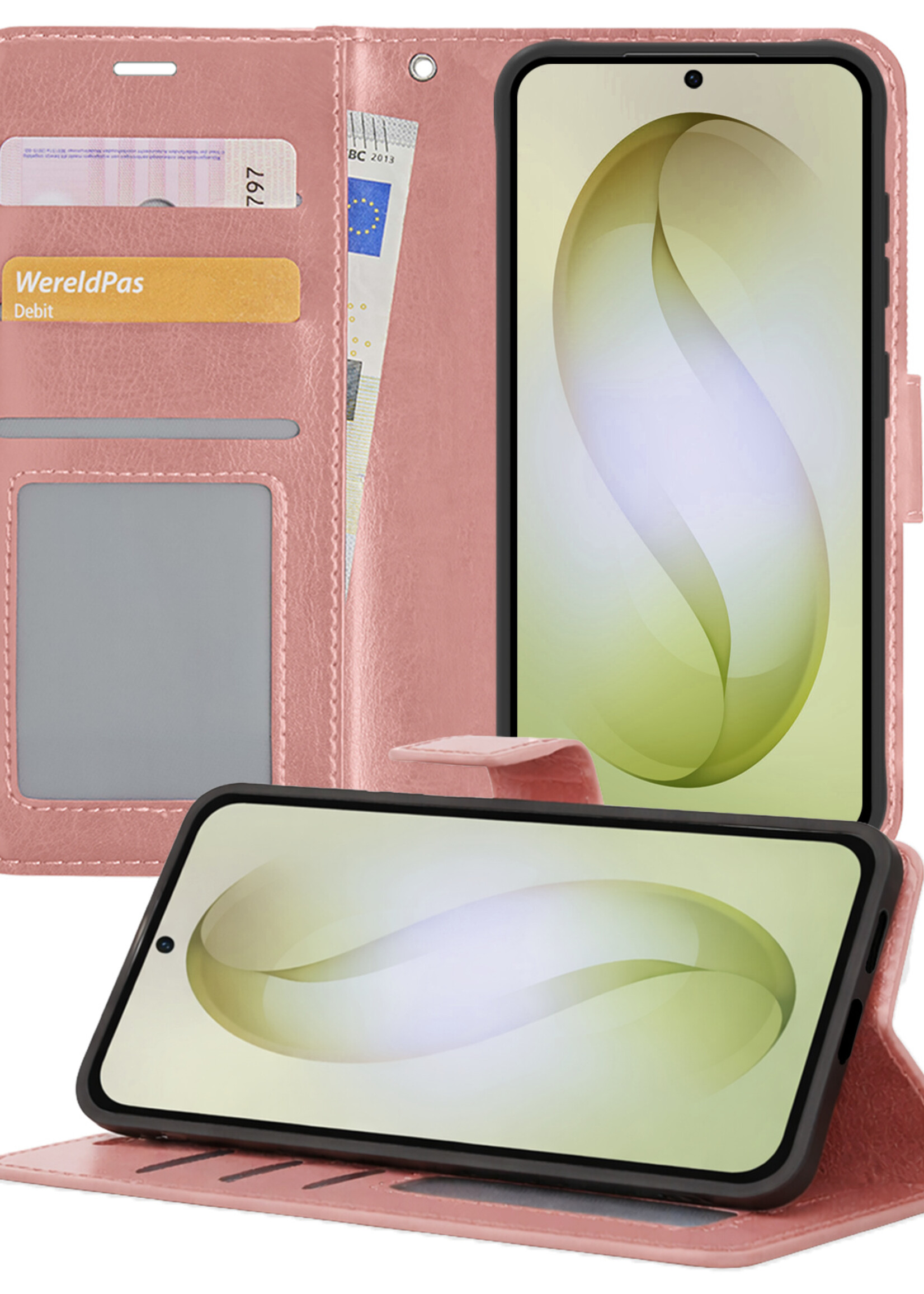 LUQ LUQ Samsung Galaxy S26 Plus Hoesje Bookcase - Rose Goud