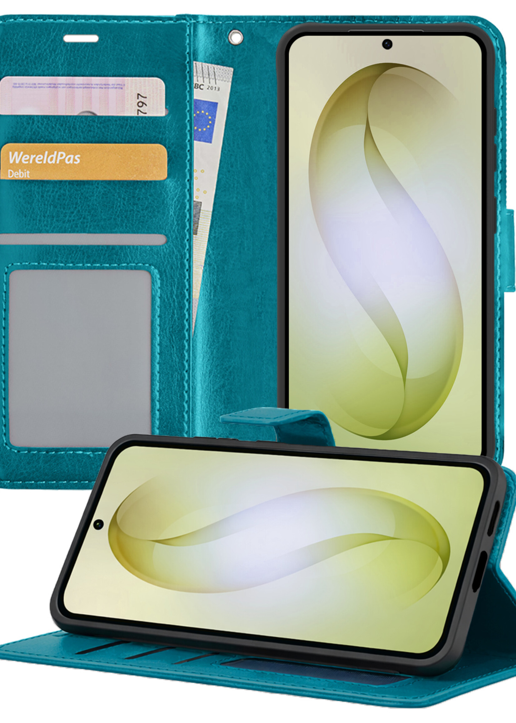 LUQ LUQ Samsung Galaxy S26 Plus Hoesje Bookcase - Turquoise
