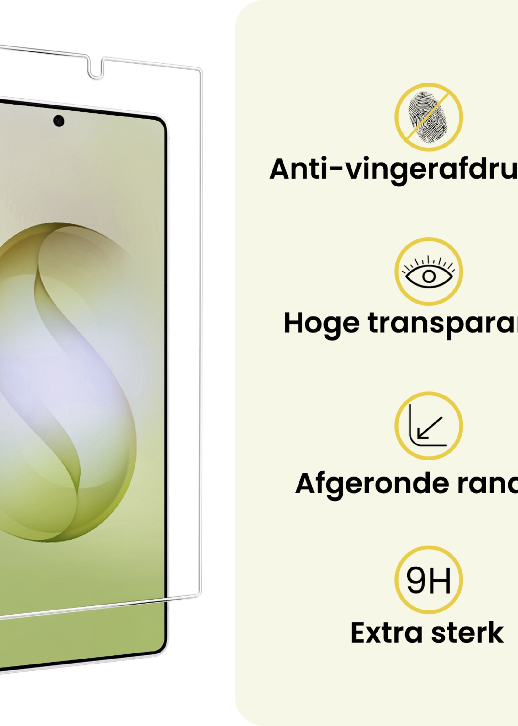 LUQ LUQ Samsung Galaxy S26 Ultra Screenprotector Glas - 2 PACK