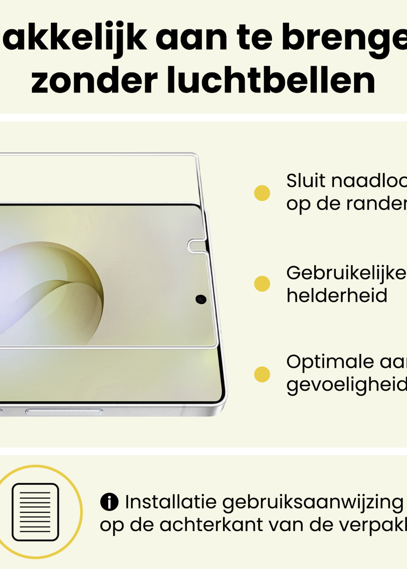 LUQ LUQ Samsung Galaxy S26 Ultra Screenprotector Glas - 2 PACK