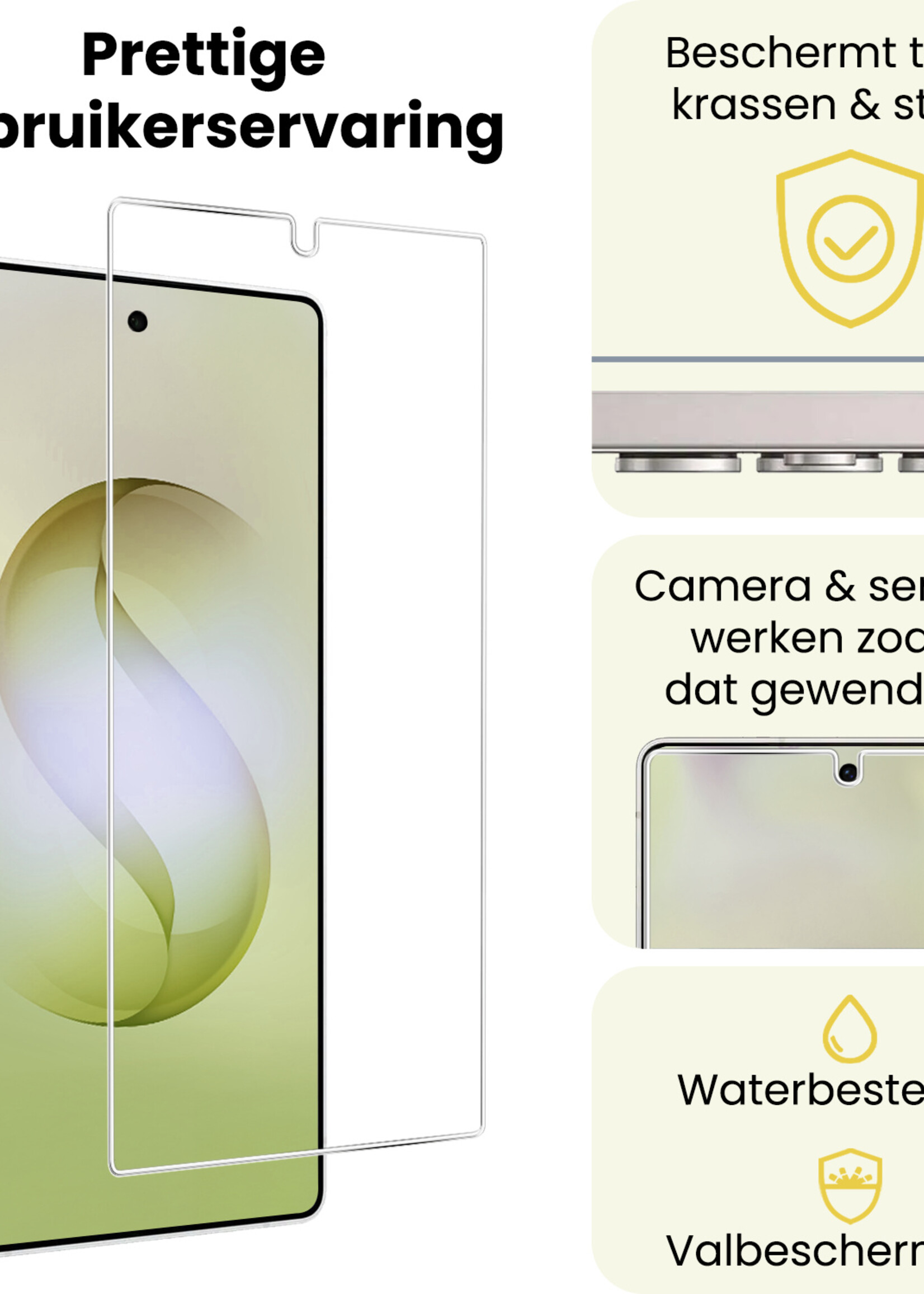 LUQ LUQ Samsung Galaxy S26 Ultra Screenprotector Glas - 2 PACK