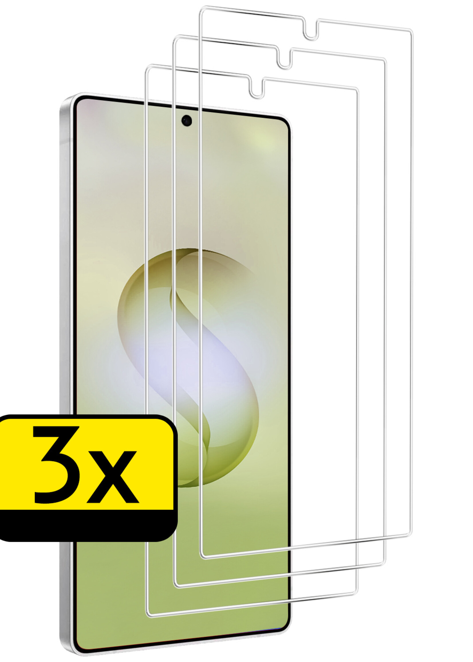 LUQ LUQ Samsung Galaxy S26 Ultra Screenprotector Glas - 3 PACK