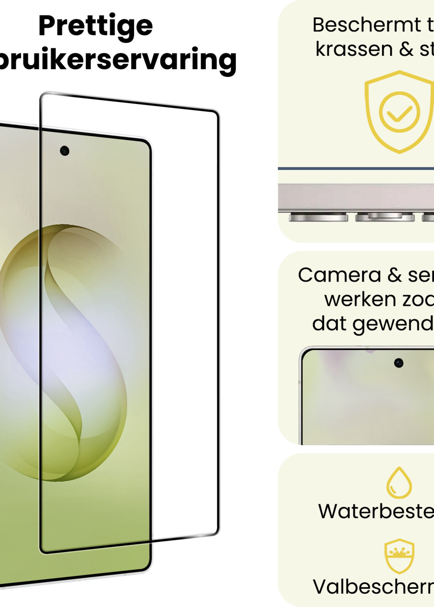 LUQ LUQ Samsung Galaxy S26 Ultra Screenprotector Glas Full Cover