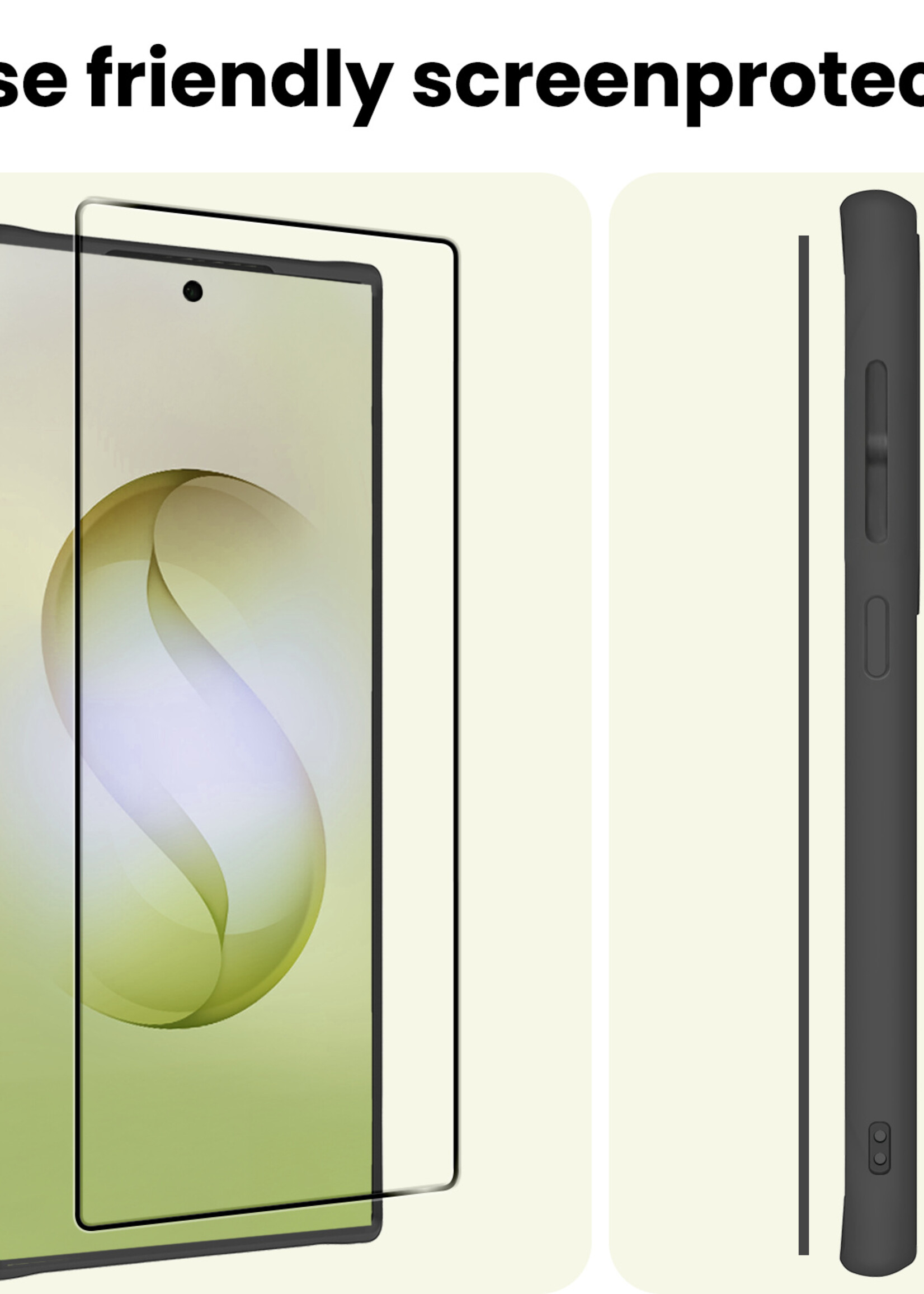 LUQ LUQ Samsung Galaxy S26 Ultra Screenprotector Glas Full Cover - 2 PACK