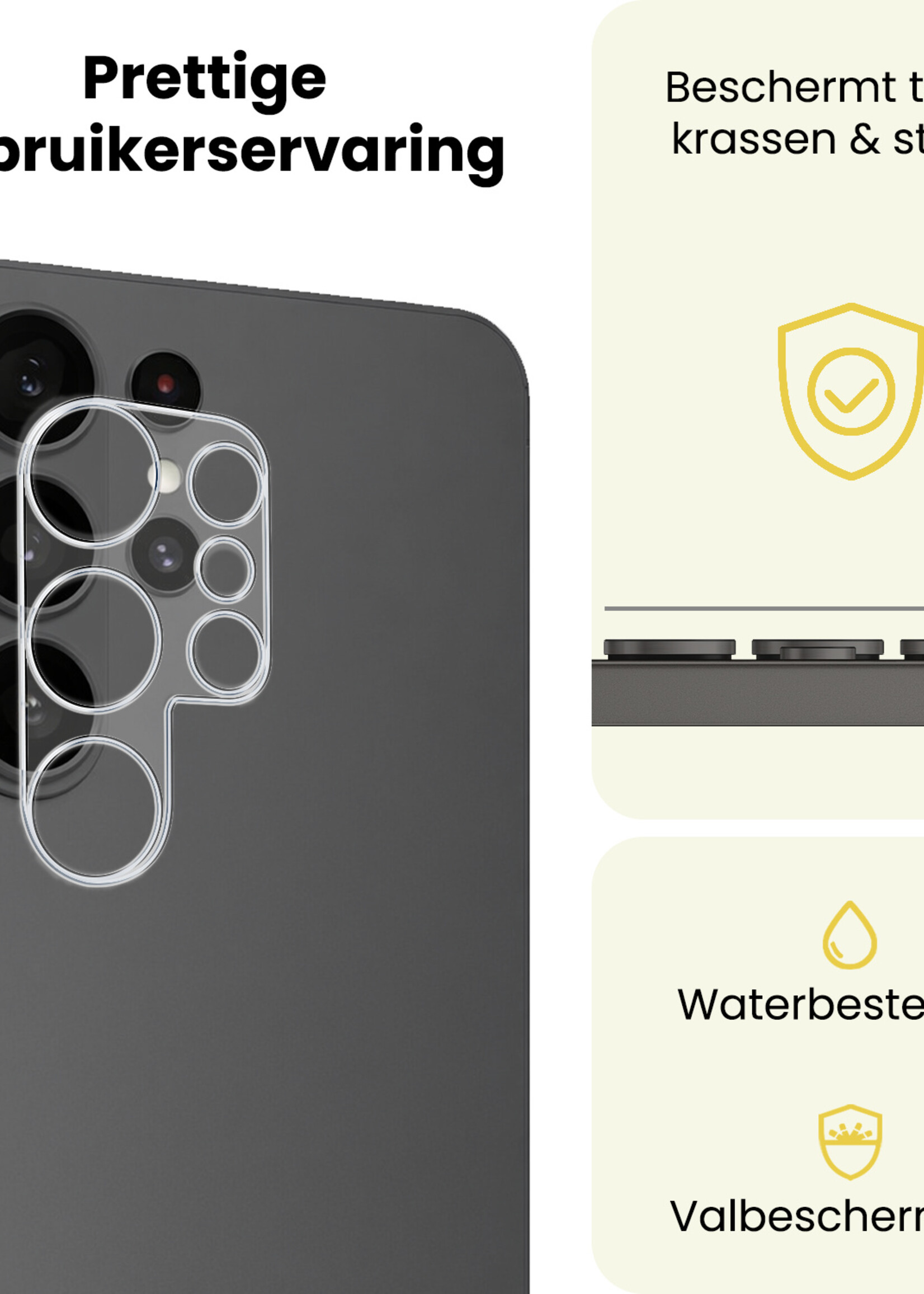 LUQ LUQ Samsung Galaxy S26 Ultra Camera Screenprotector - 2 PACK