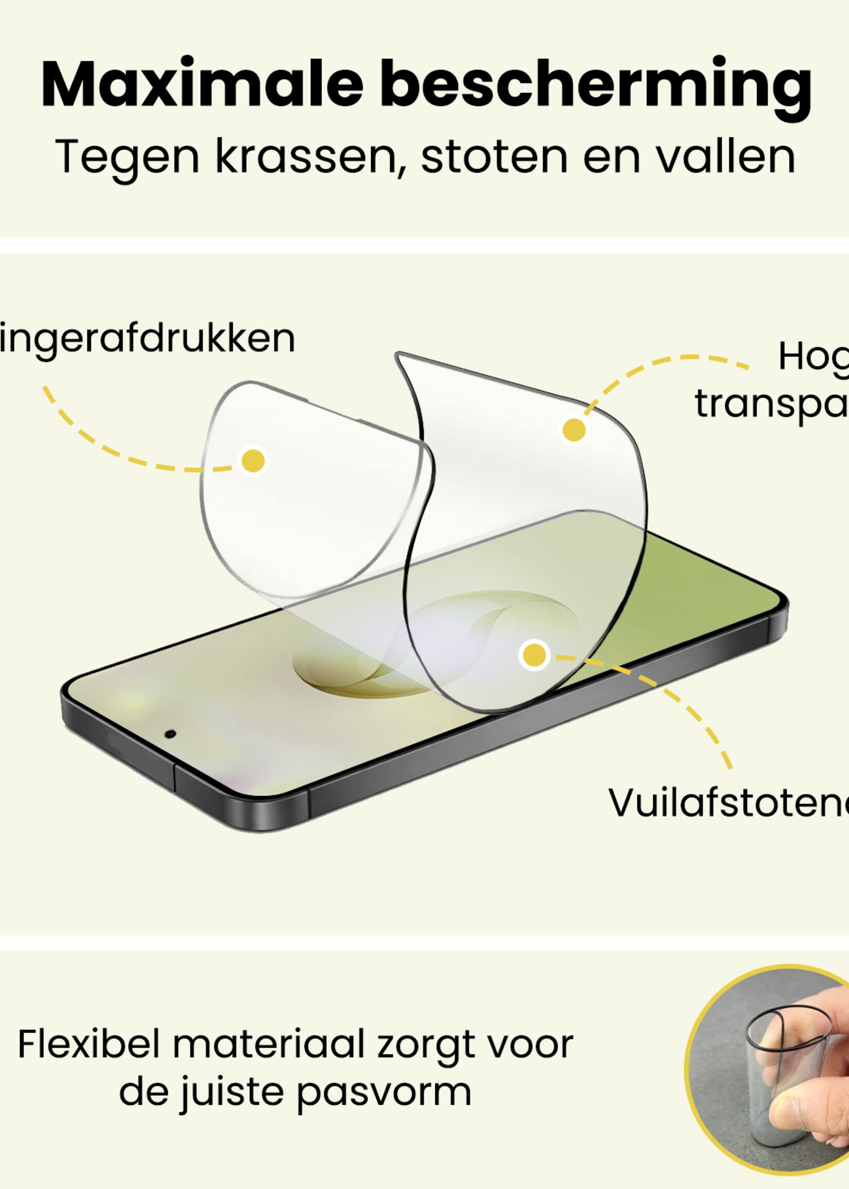 LUQ LUQ Samsung Galaxy S26 Ultra Hybrid Screenprotector