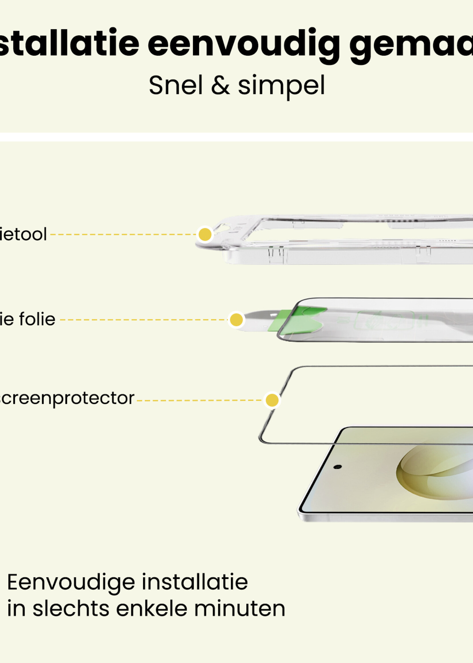 LUQ LUQ Samsung Galaxy S26 Ultra Hybrid Screenprotector - 2 PACK