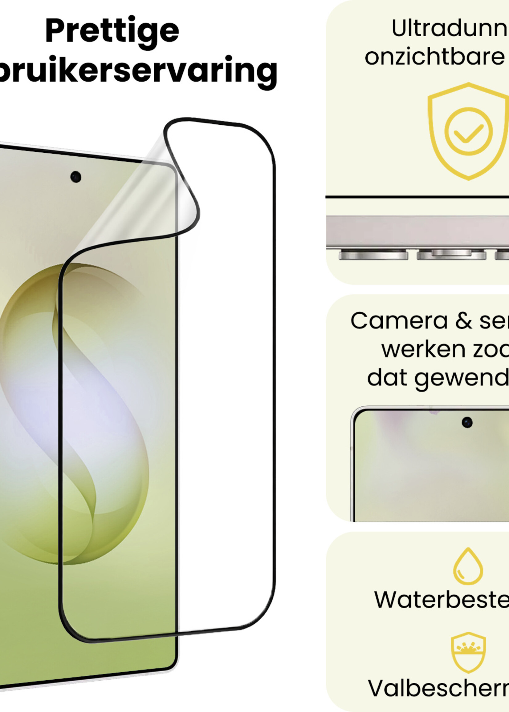 LUQ LUQ Samsung Galaxy S26 Ultra Hybrid Screenprotector - 2 PACK