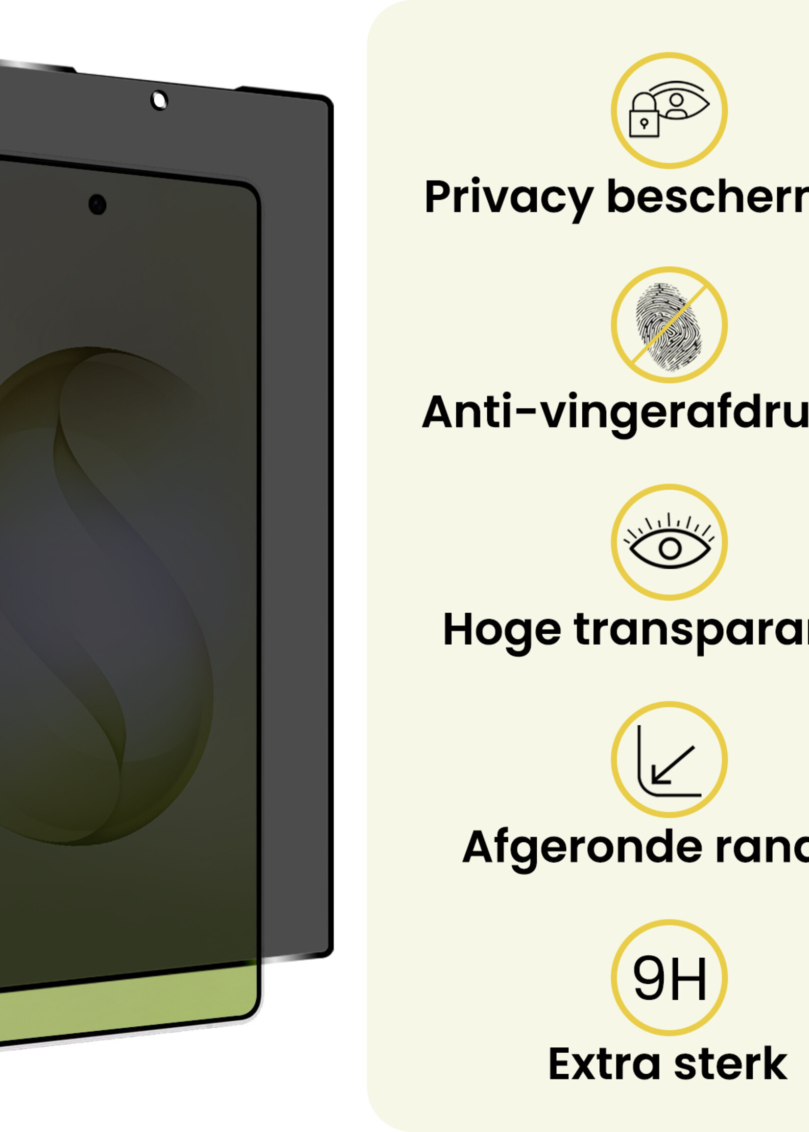 LUQ LUQ Samsung Galaxy S26 Ultra Screenprotector Glas Privacy - 2 PACK