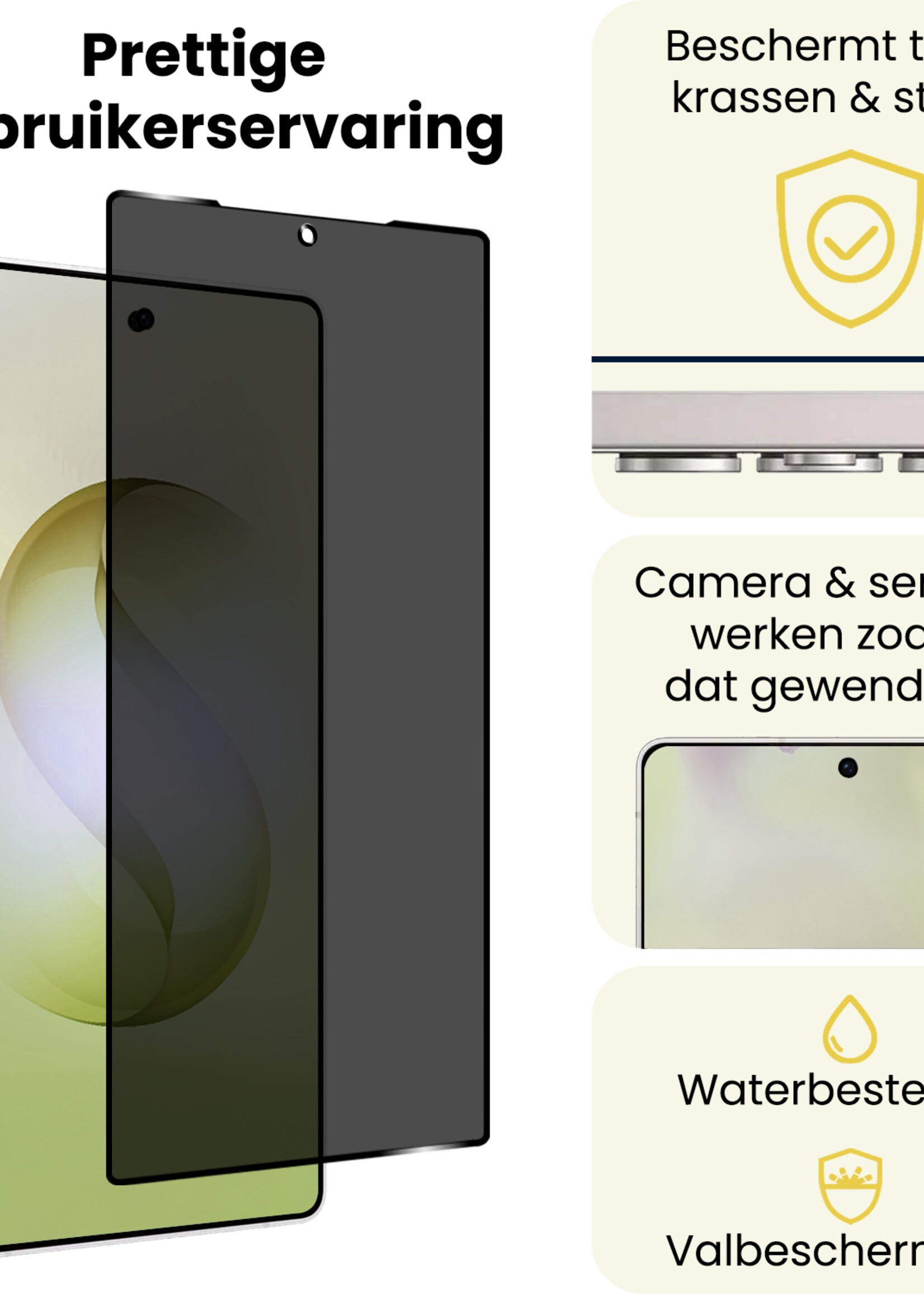 LUQ LUQ Samsung Galaxy S26 Ultra Screenprotector Glas Privacy - 3 PACK