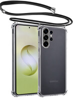 LUQ LUQ Samsung Galaxy S26 Ultra Hoesje Transparant Shockproof Met Zwart Koord