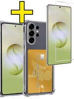 LUQ LUQ Samsung Galaxy S26 Ultra Hoesje Pashouder Met Screenprotector