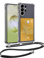 LUQ LUQ Samsung Galaxy S26 Ultra Hoesje Pashouder met Koord