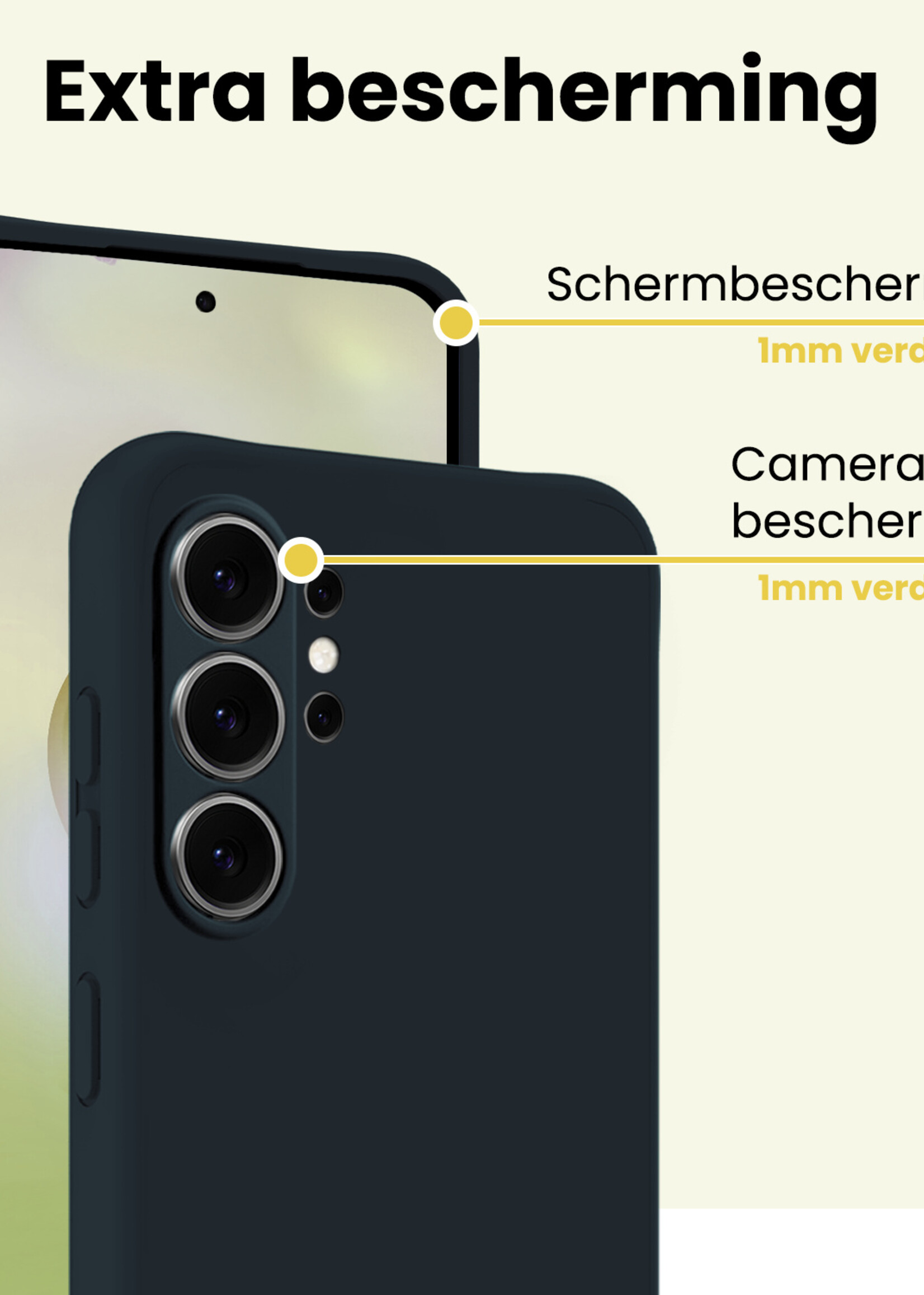 LUQ LUQ Samsung Galaxy S26 Ultra Hoesje Siliconen - Donkerblauw