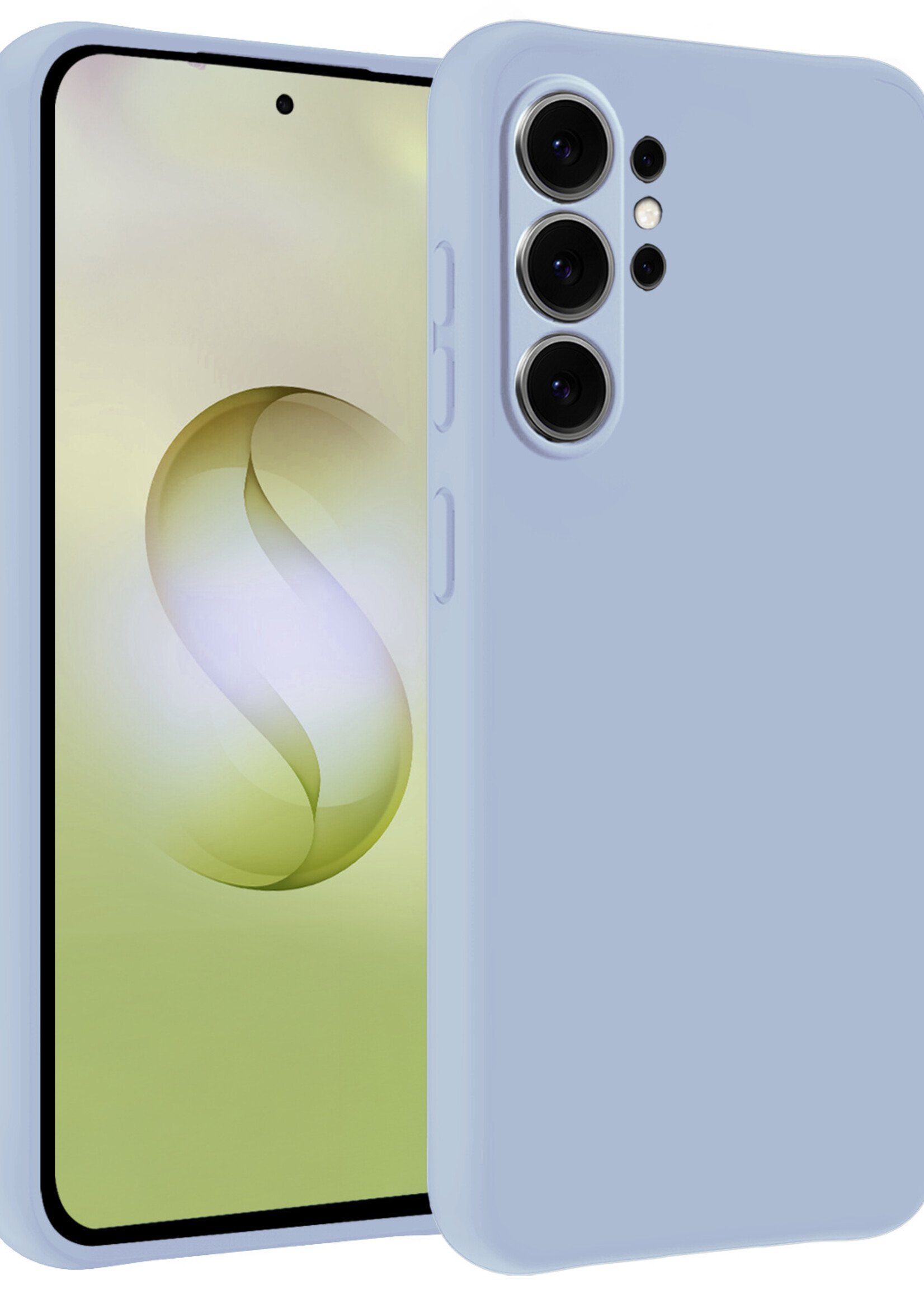 LUQ LUQ Samsung Galaxy S26 Ultra Hoesje Siliconen - Lichtblauw