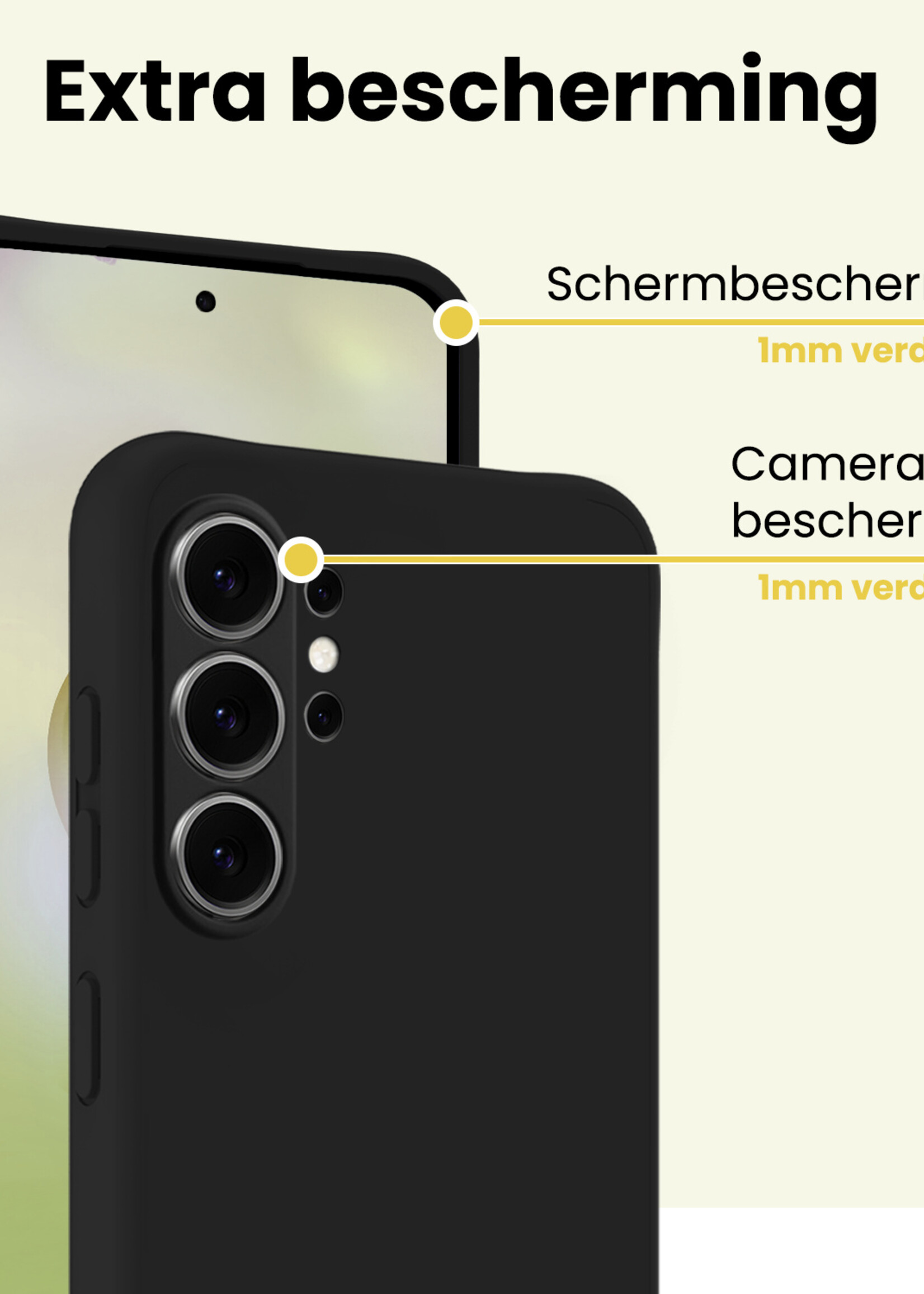 LUQ LUQ Samsung Galaxy S26 Ultra Hoesje Siliconen - Zwart