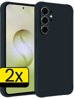 LUQ LUQ Samsung Galaxy S26 Ultra Hoesje Siliconen - Donkerblauw - 2 PACK