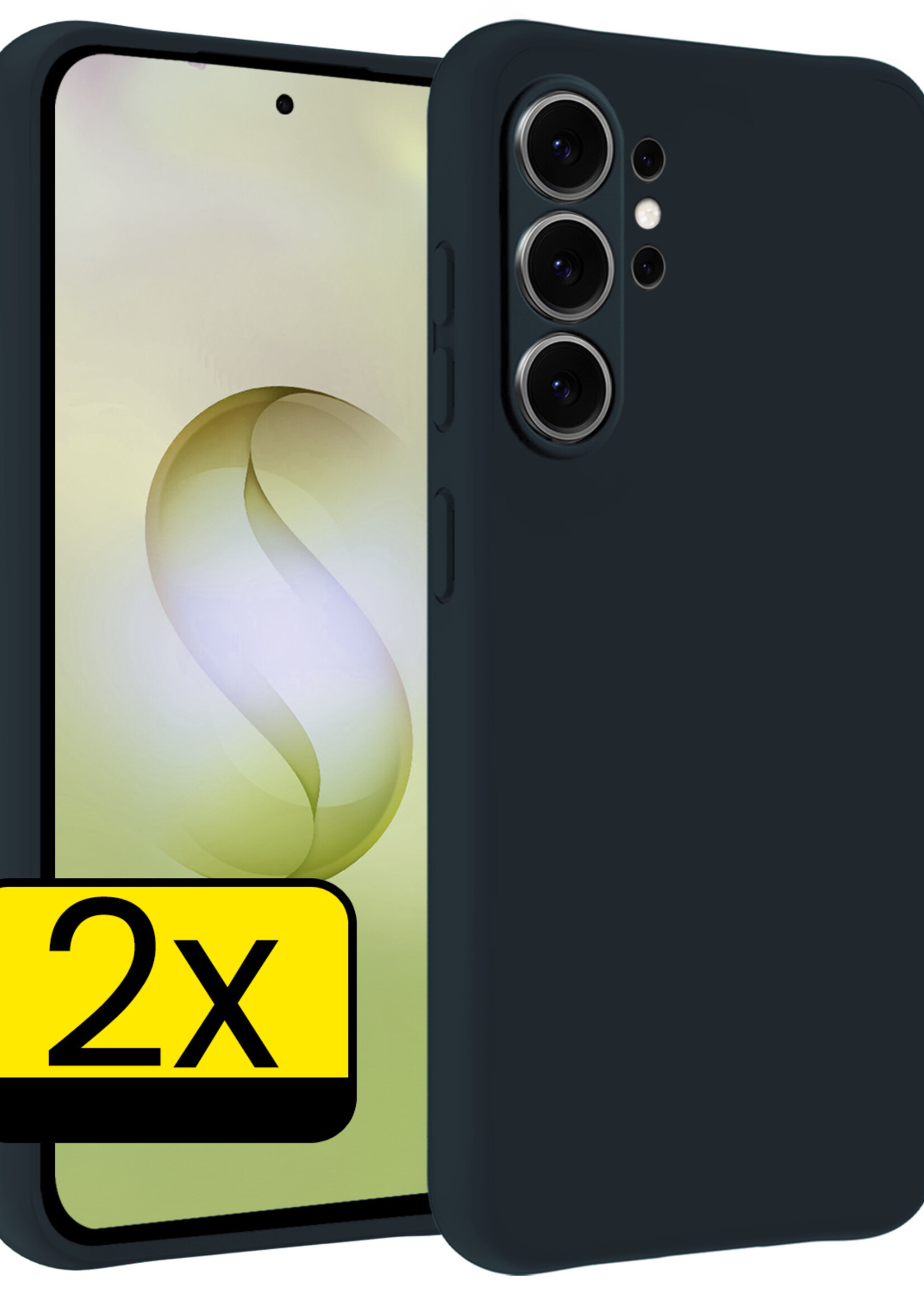 LUQ LUQ Samsung Galaxy S26 Ultra Hoesje Siliconen - Donkerblauw - 2 PACK