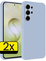 LUQ LUQ Samsung Galaxy S26 Ultra Hoesje Siliconen - Lichtblauw - 2 PACK