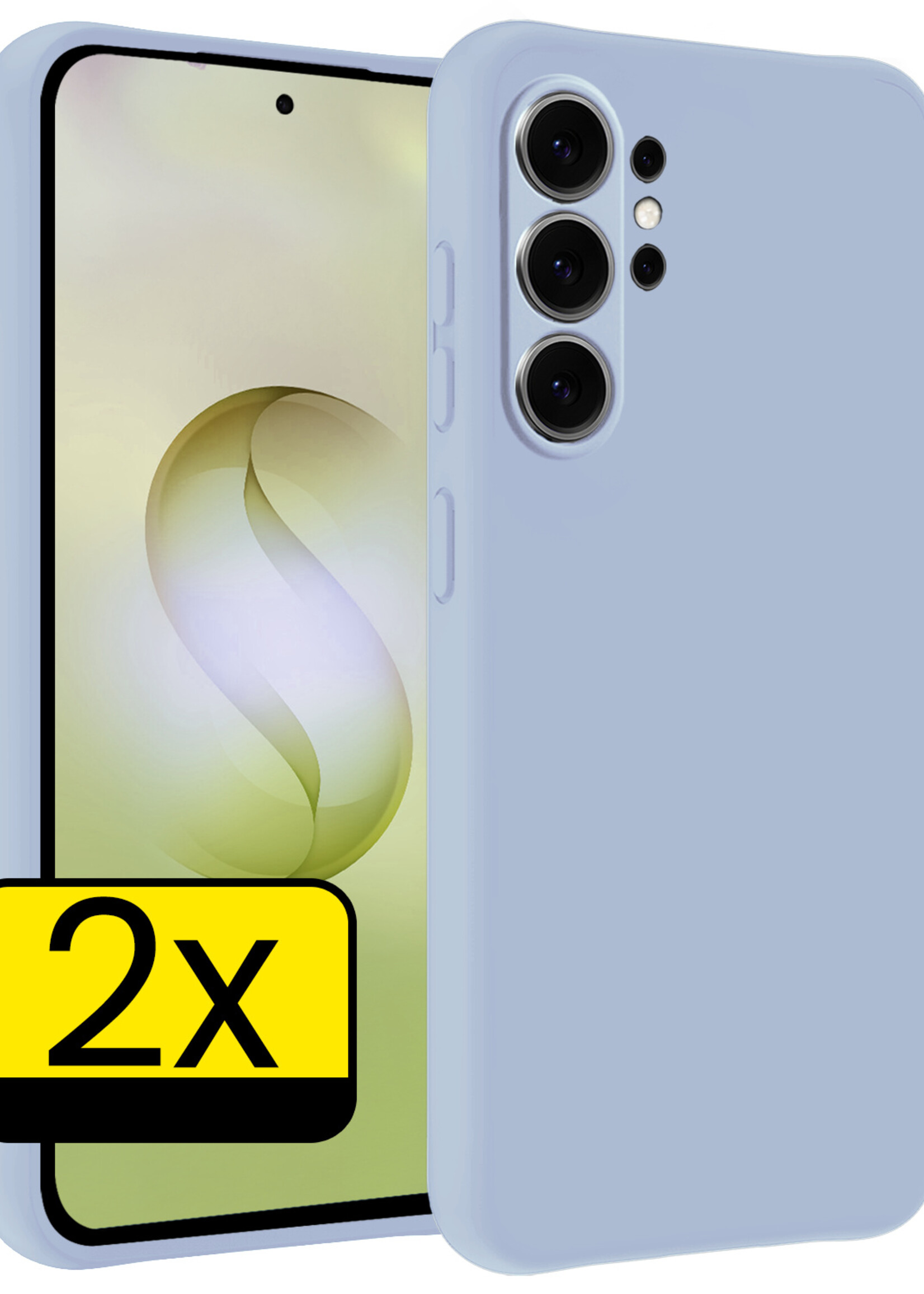 LUQ LUQ Samsung Galaxy S26 Ultra Hoesje Siliconen - Lichtblauw - 2 PACK