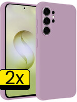 LUQ LUQ Samsung Galaxy S26 Ultra Hoesje Siliconen - Lila - 2 PACK