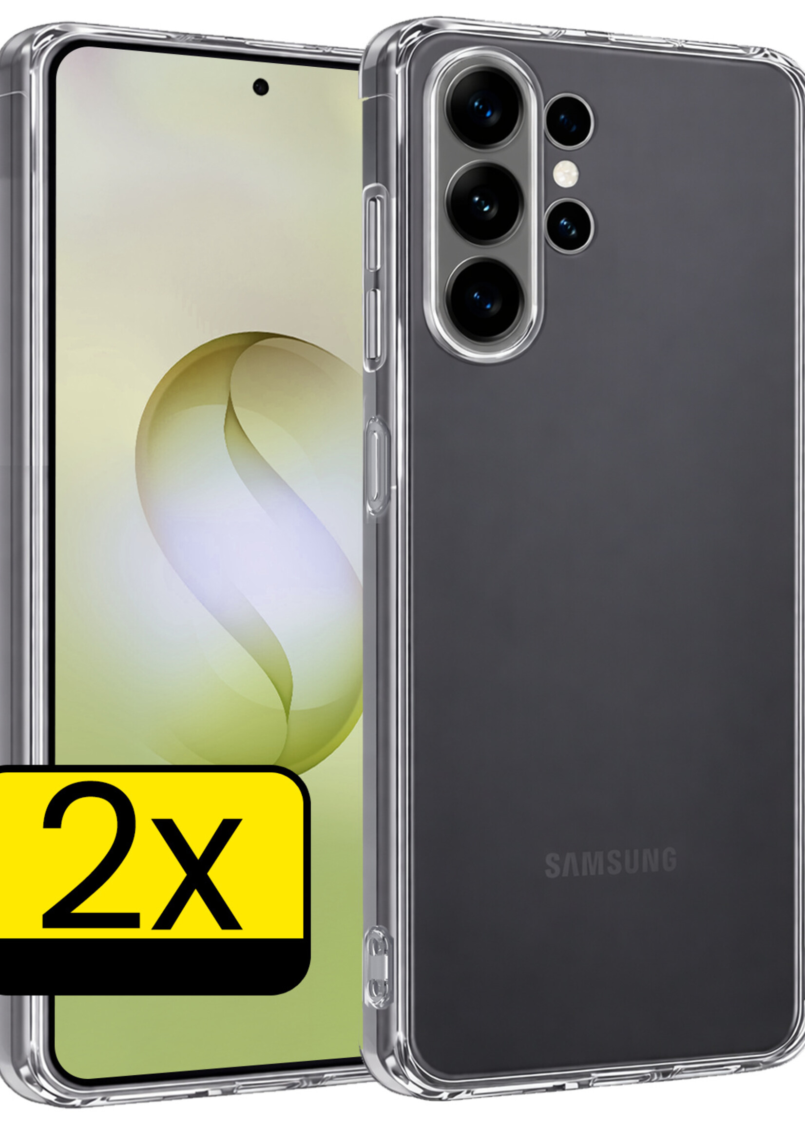 LUQ LUQ Samsung Galaxy S26 Ultra Hoesje Siliconen - Transparant - 2 PACK