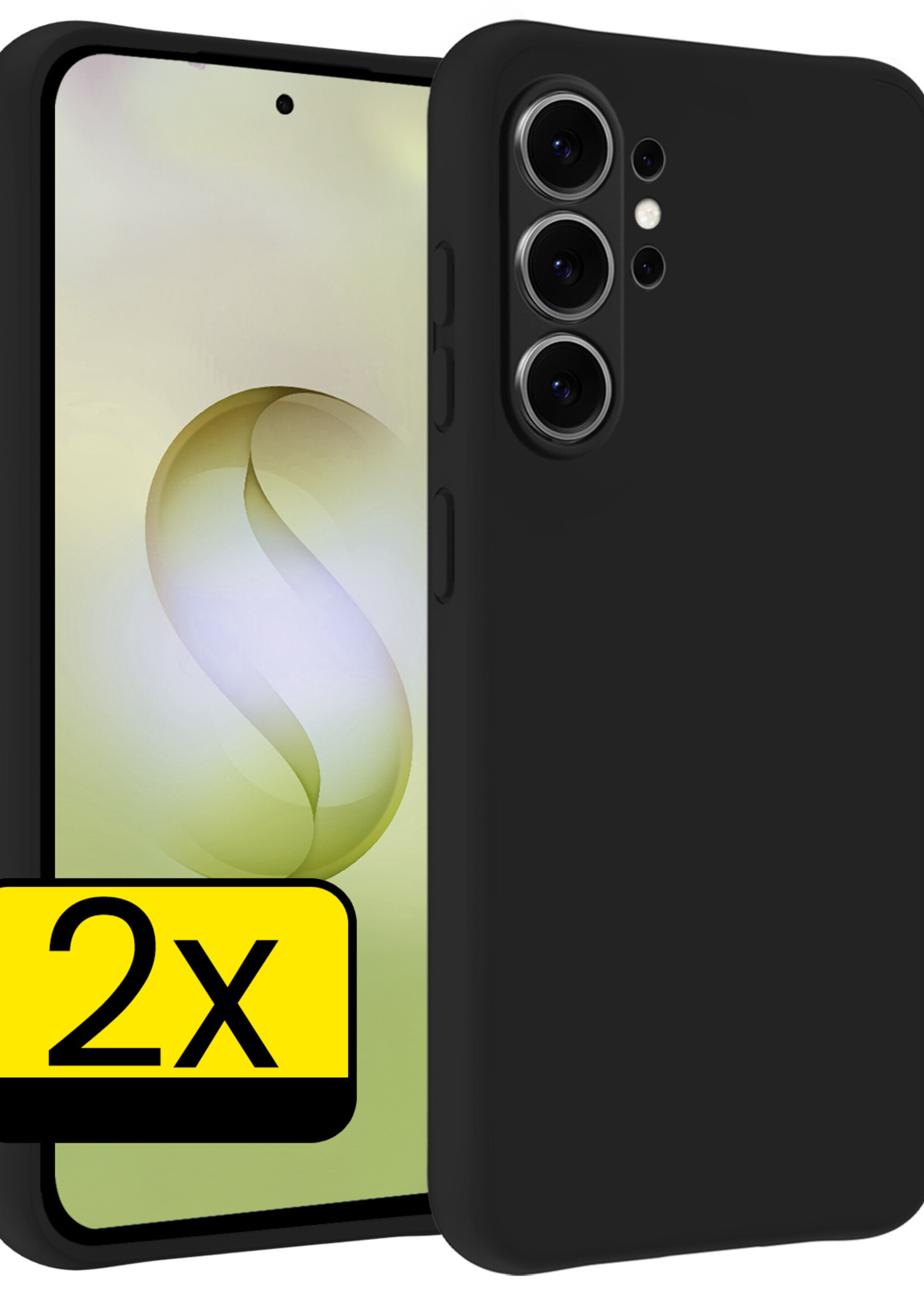 LUQ LUQ Samsung Galaxy S26 Ultra Hoesje Siliconen - Zwart - 2 PACK