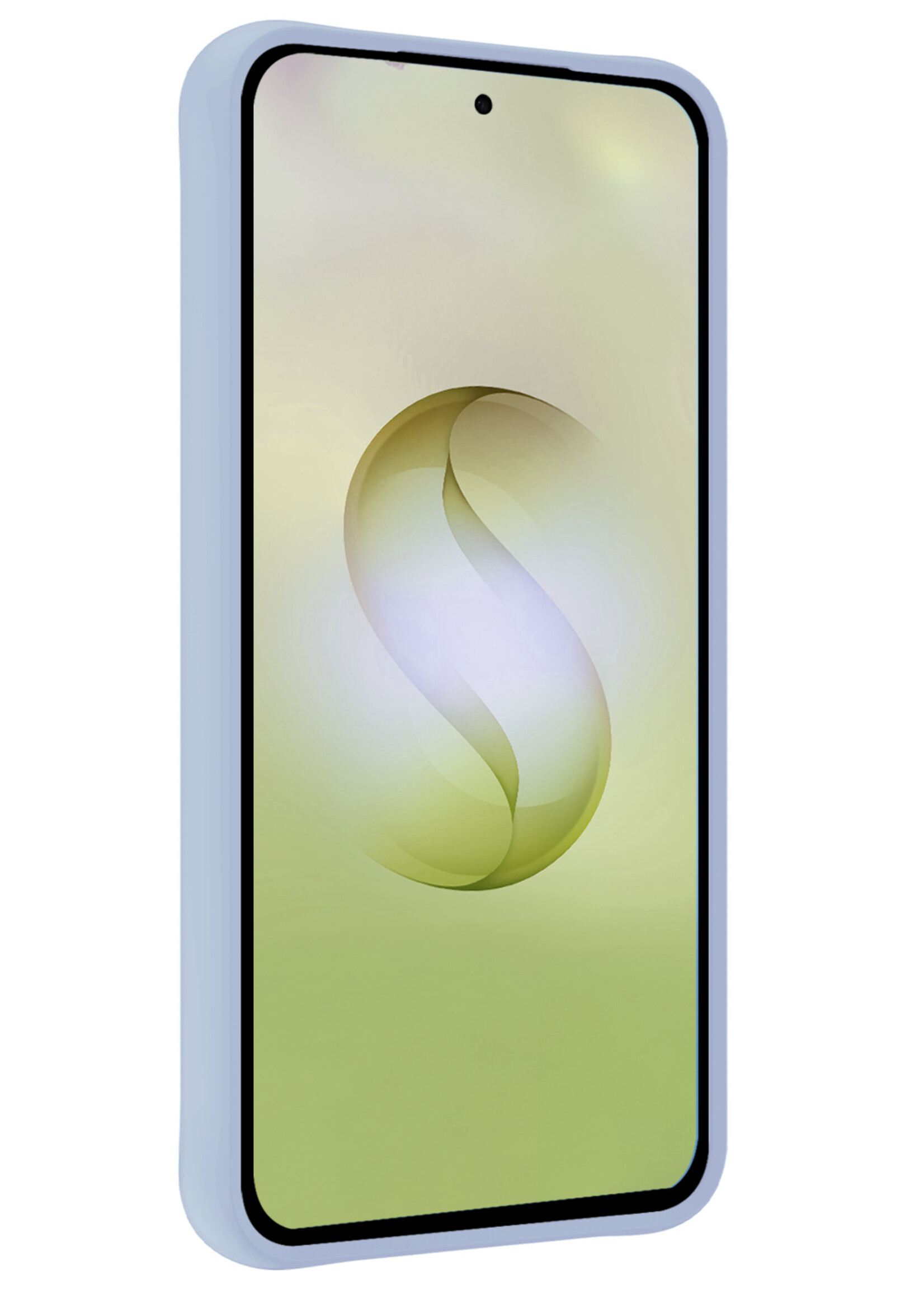 LUQ LUQ Samsung Galaxy S26 Ultra Hoesje Siliconen Met Screenprotector - Lichtblauw