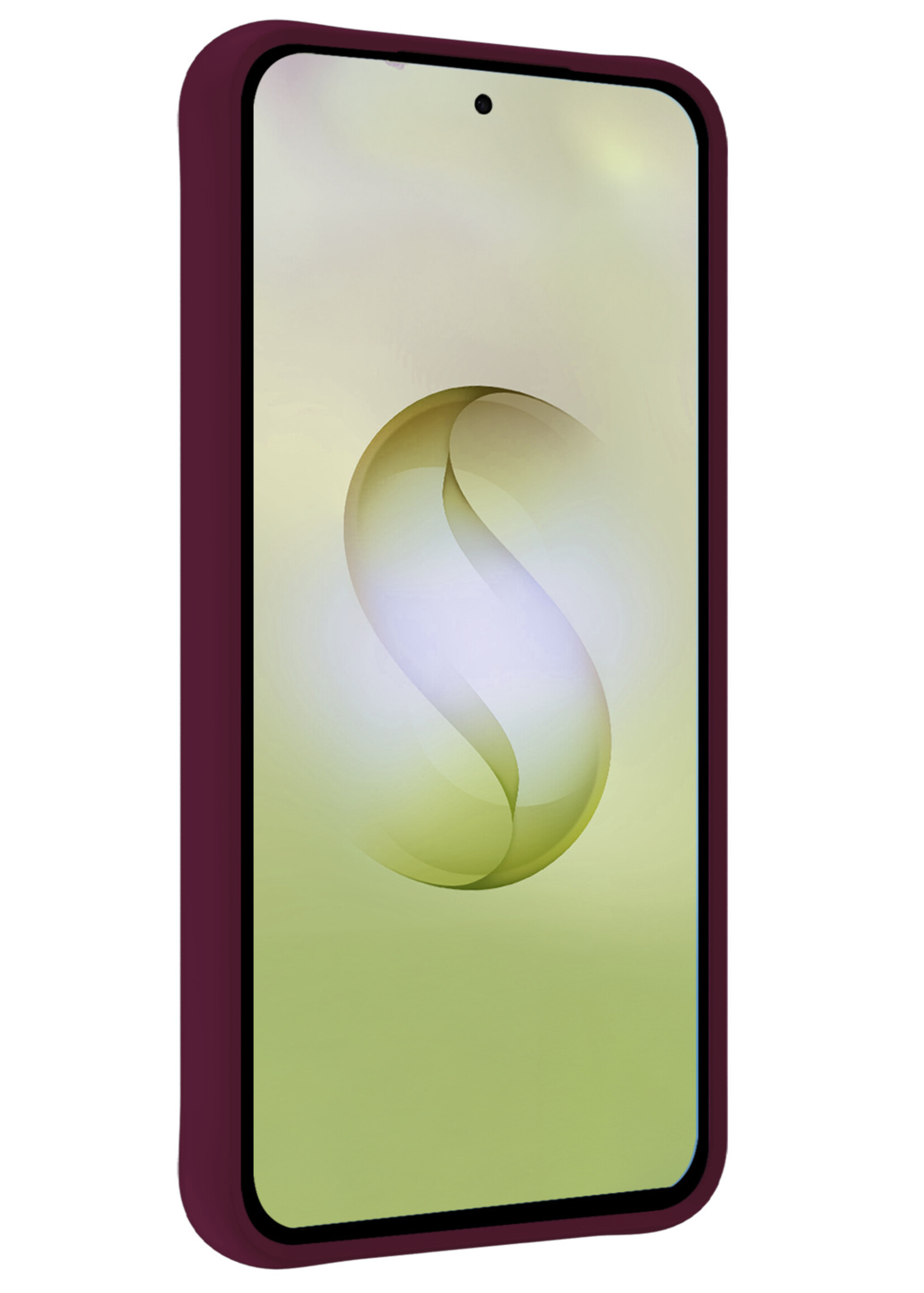 LUQ LUQ Samsung Galaxy S26 Ultra Hoesje Siliconen Met 2x Screenprotector - Aubergine