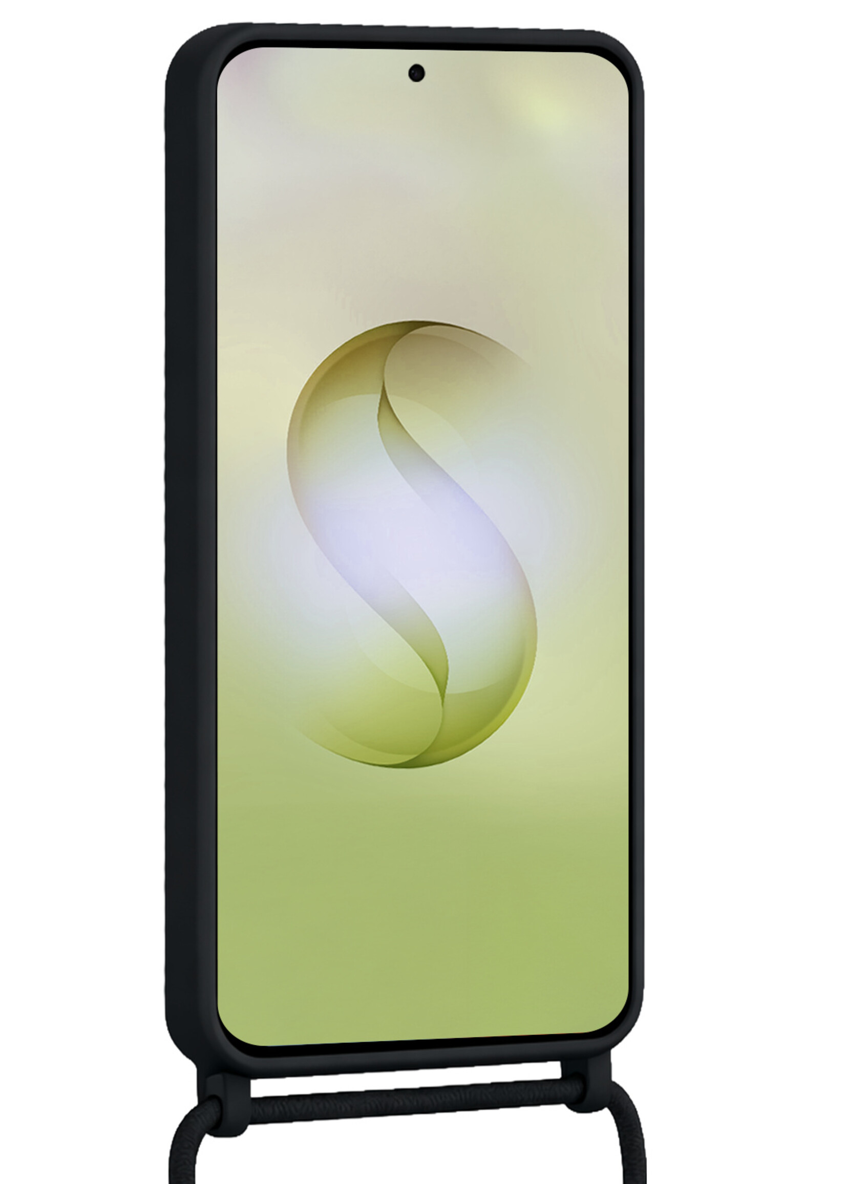 LUQ LUQ Samsung Galaxy S26 Ultra Hoesje Pashouder met Koord - Zwart - 2 PACK