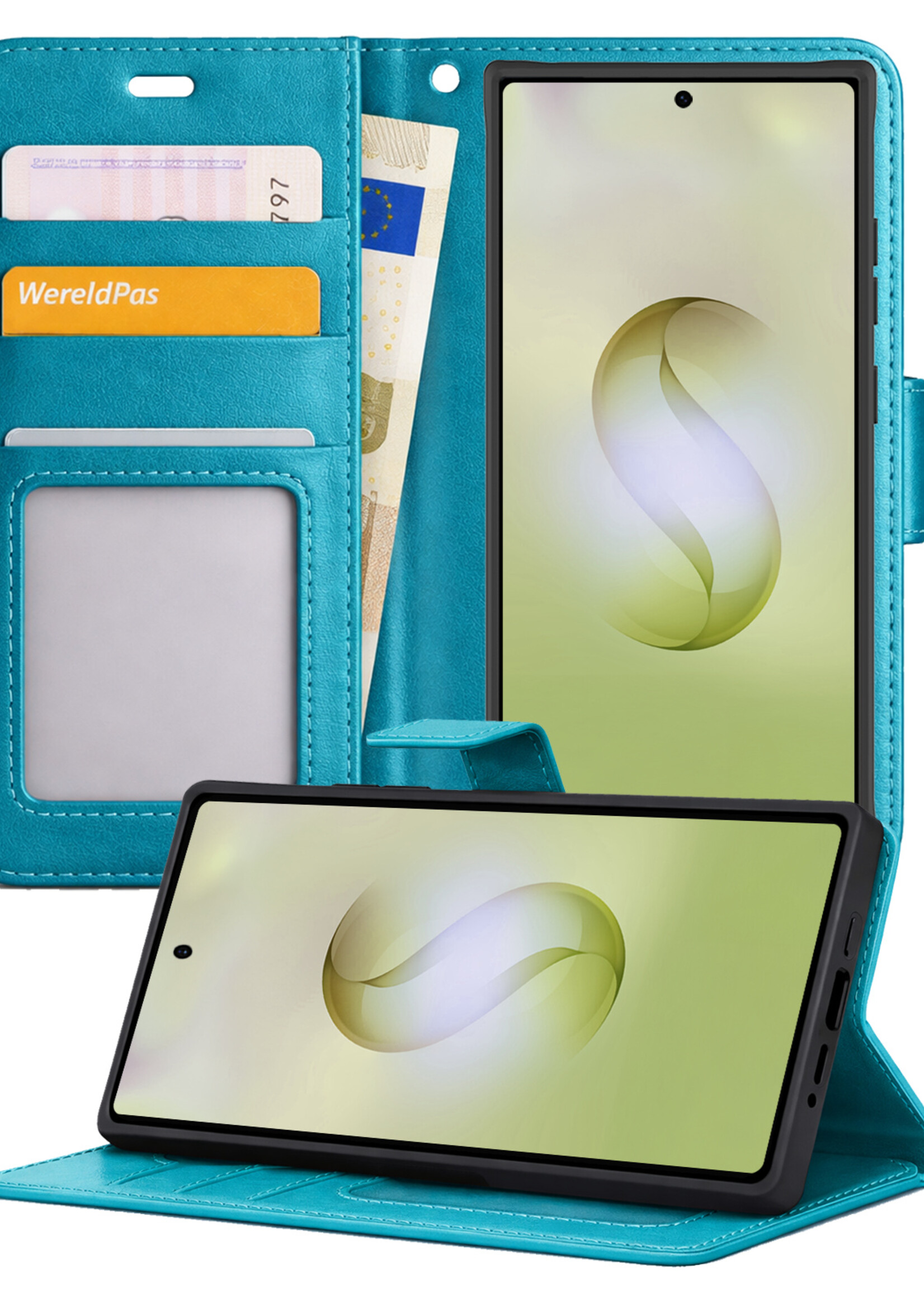 LUQ LUQ Samsung Galaxy S26 Ultra Hoesje Bookcase - Turquoise