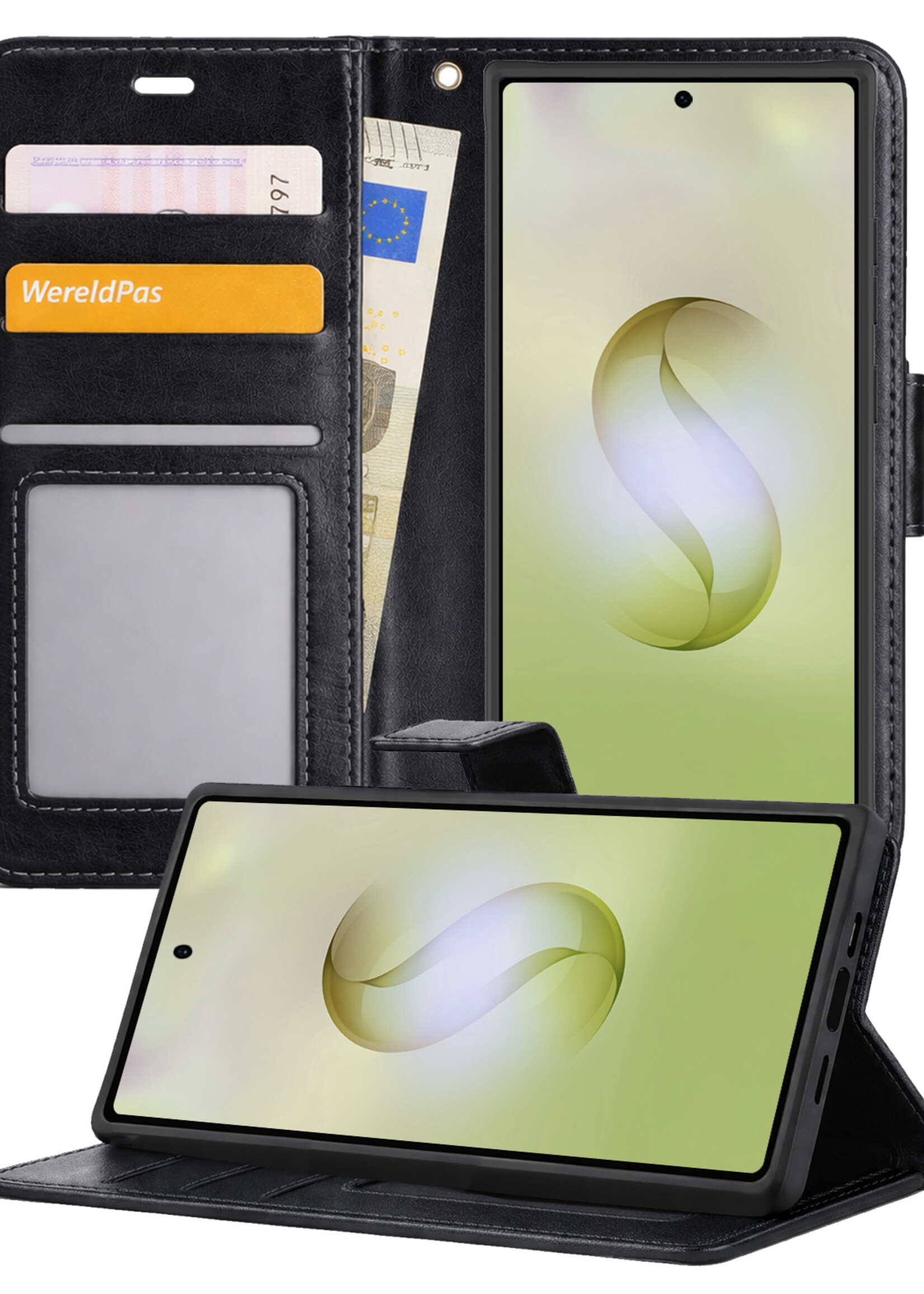 LUQ LUQ Samsung Galaxy S26 Ultra Hoesje Bookcase - Zwart