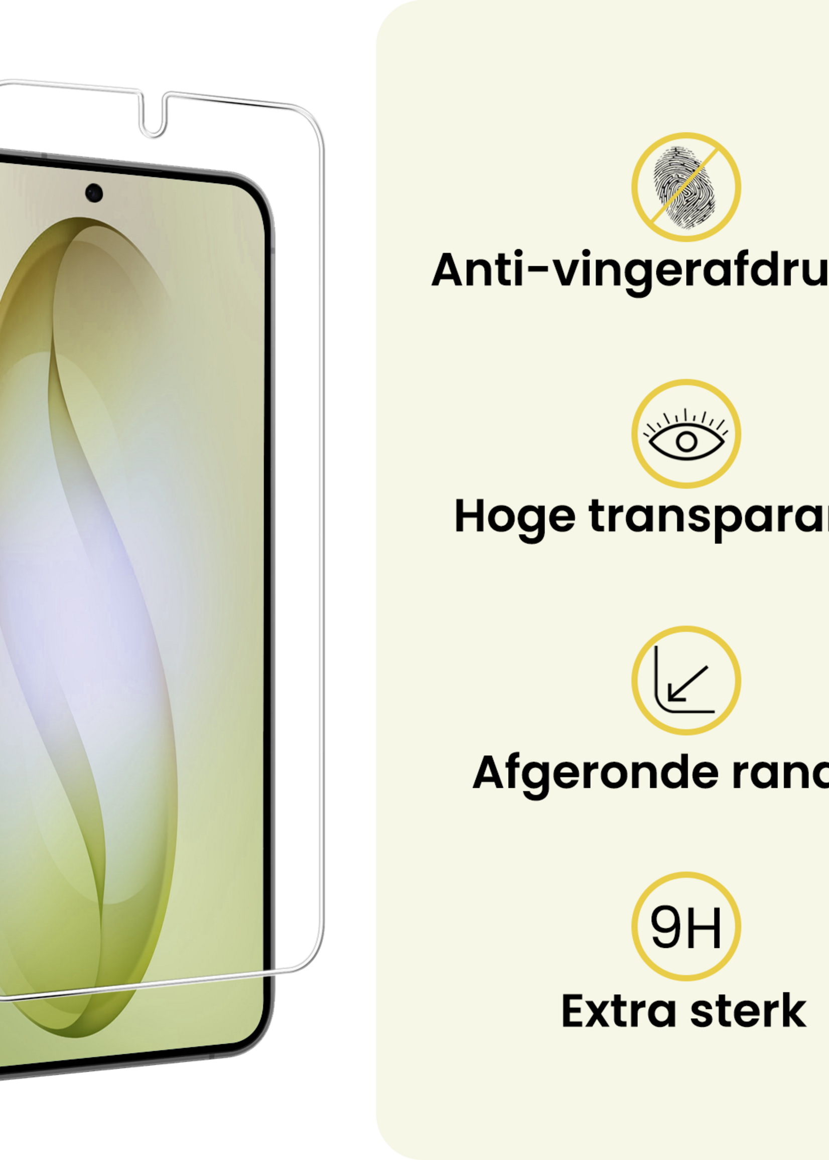 LUQ LUQ Samsung Galaxy S26 Plus Hoesje Siliconen Met Screenprotector - Lila