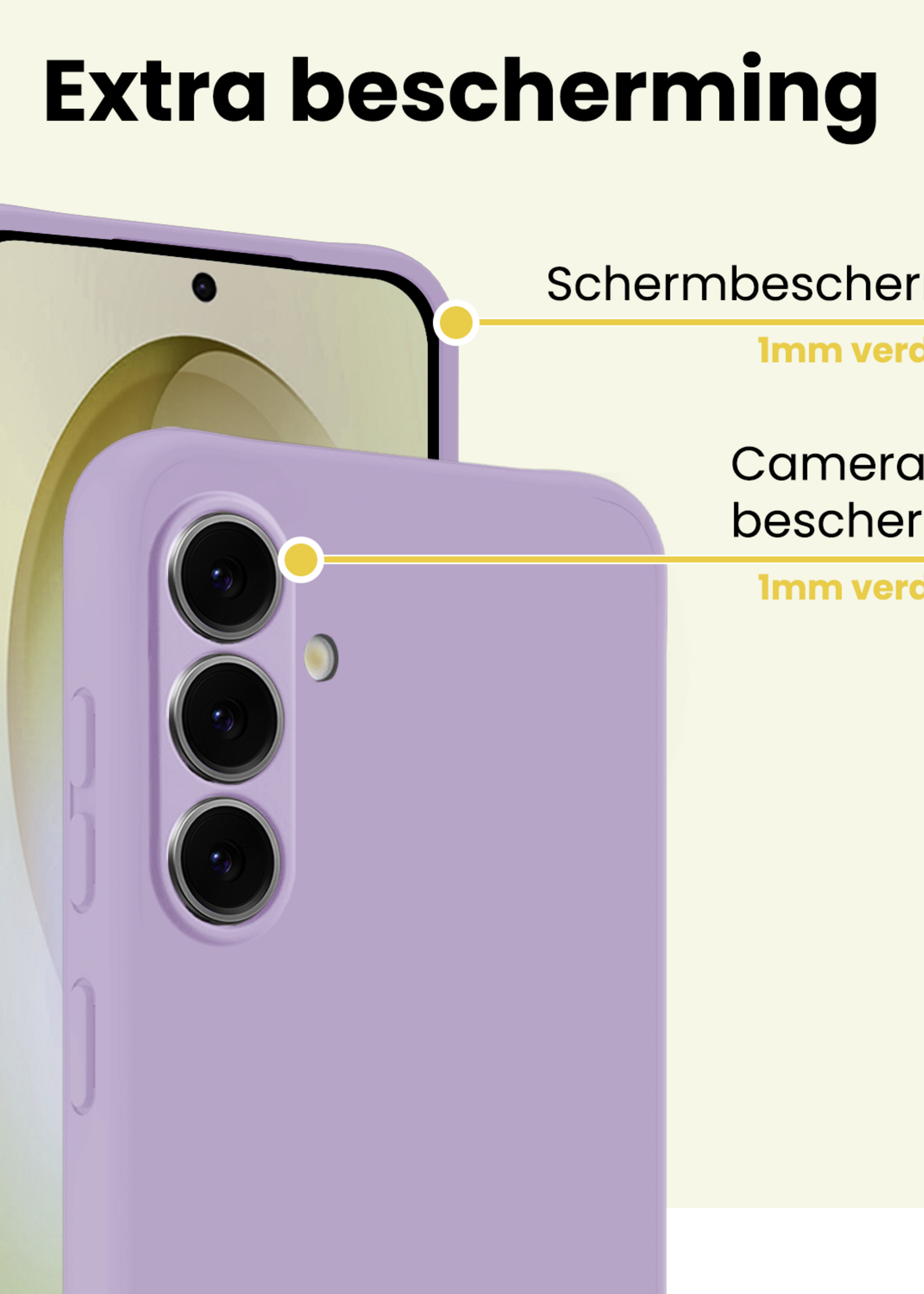 LUQ LUQ Samsung Galaxy S26 Plus Hoesje Siliconen - Lila