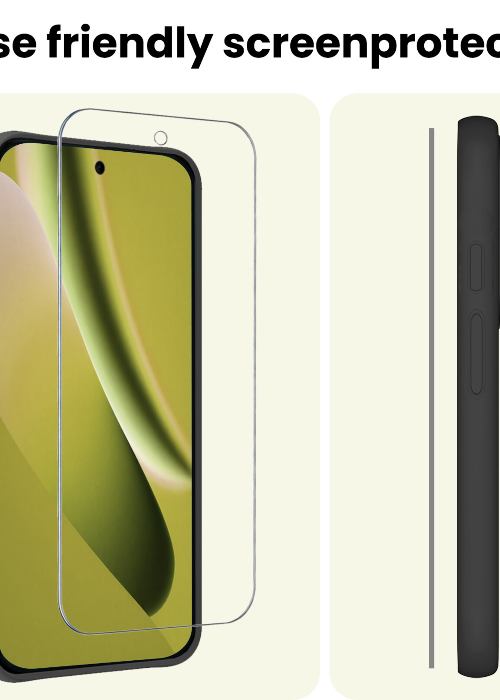 LUQ LUQ Google Pixel 10a Screenprotector Glas - 3 PACK