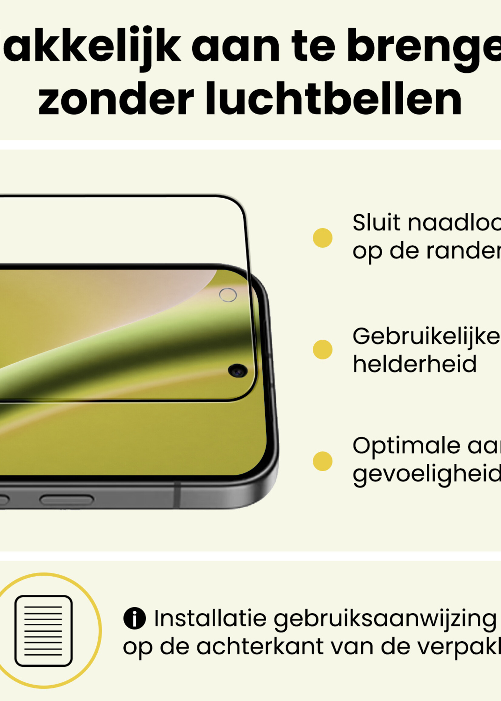 LUQ LUQ Google Pixel 10a Screenprotector Glas Full Cover