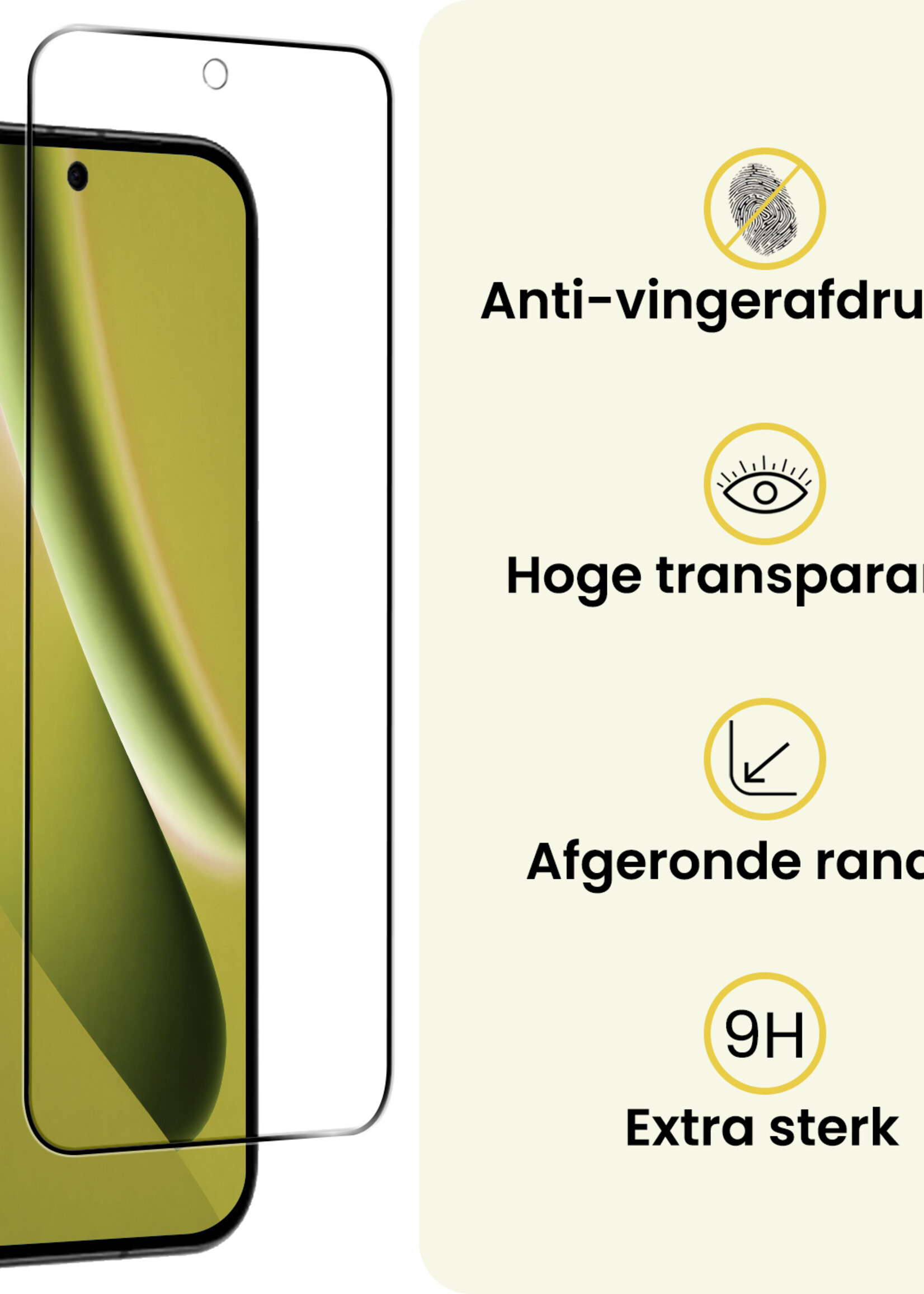 LUQ LUQ Google Pixel 10a Screenprotector Glas Full Cover - 2 PACK