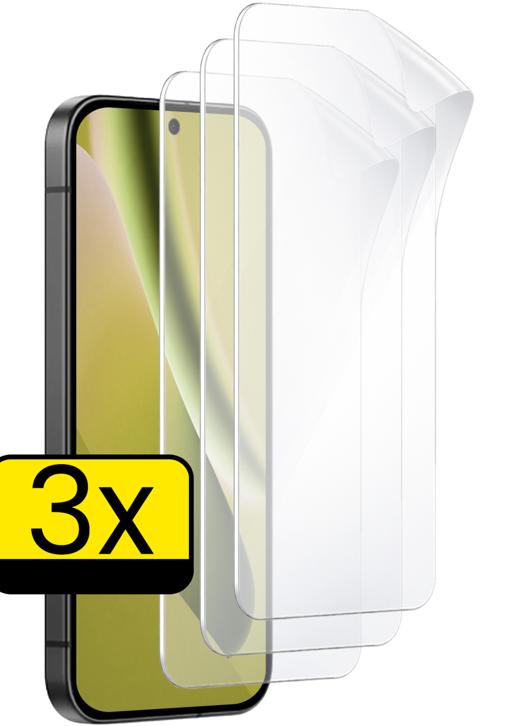 LUQ LUQ Google Pixel 10a Schermfolie - 3 PACK