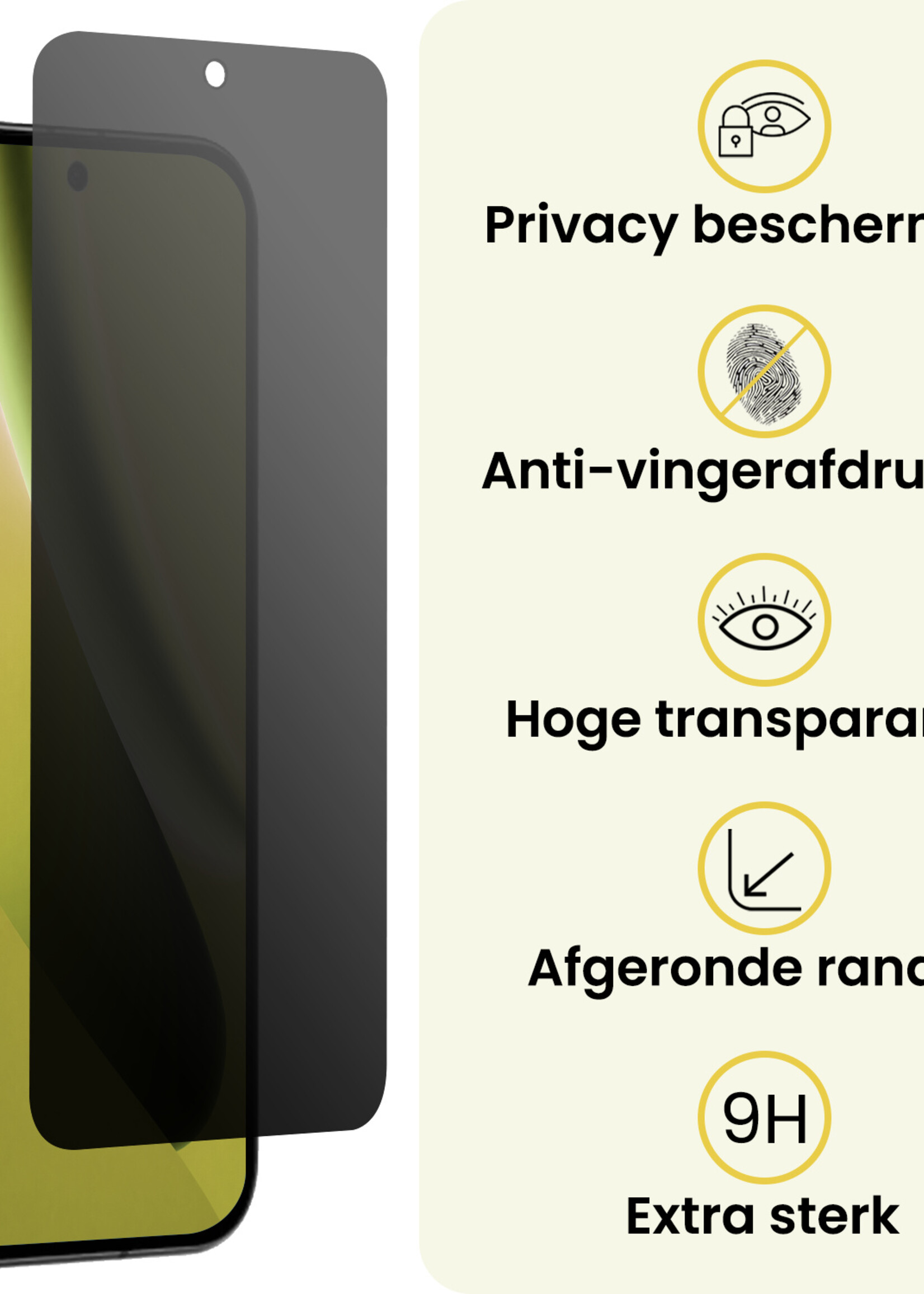 LUQ LUQ Google Pixel 10a Screenprotector Glas Privacy