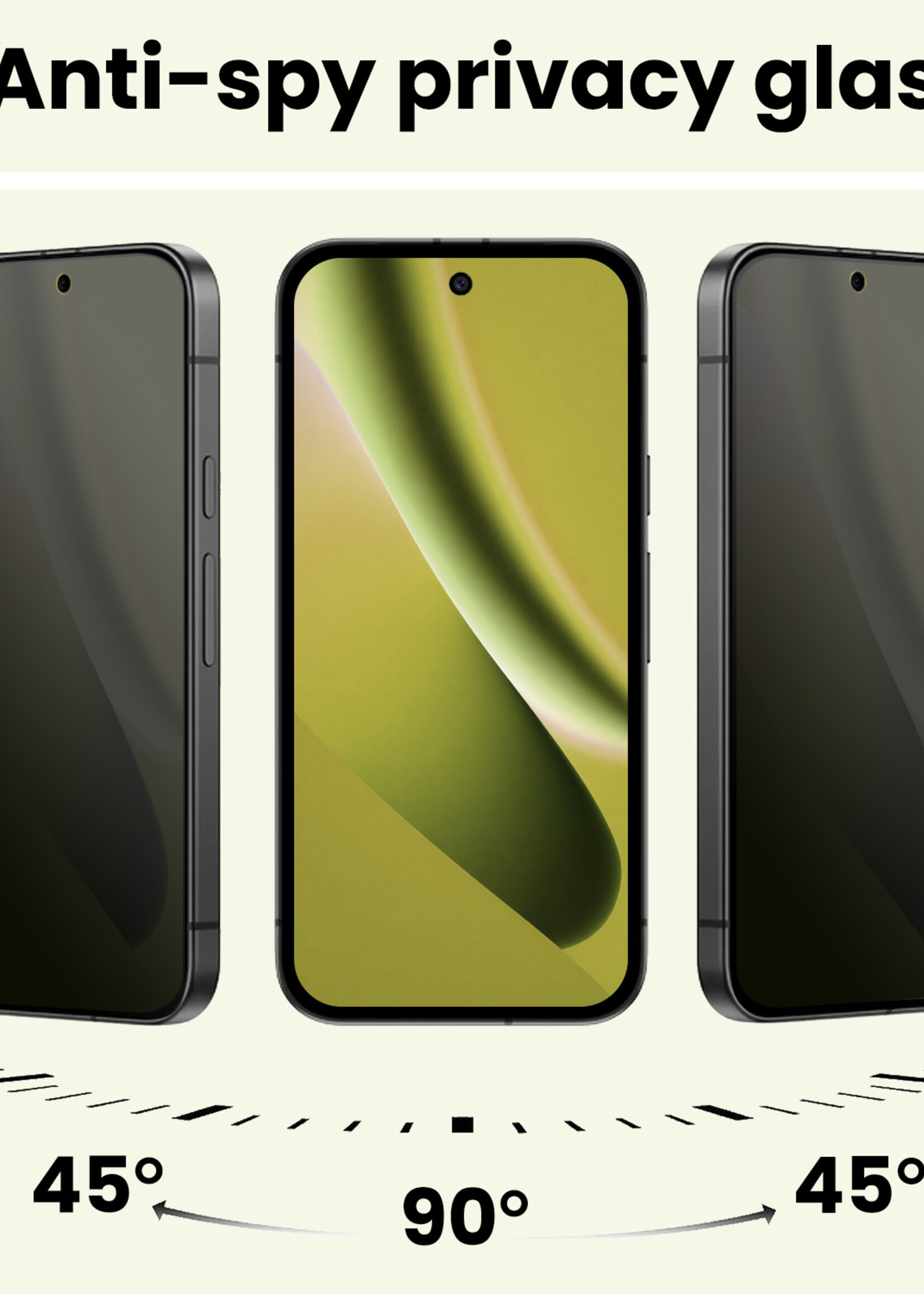 LUQ LUQ Google Pixel 10a Screenprotector Glas Privacy