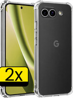 LUQ LUQ Google Pixel 10a Hoesje Shockproof - Transparant - 2 PACK