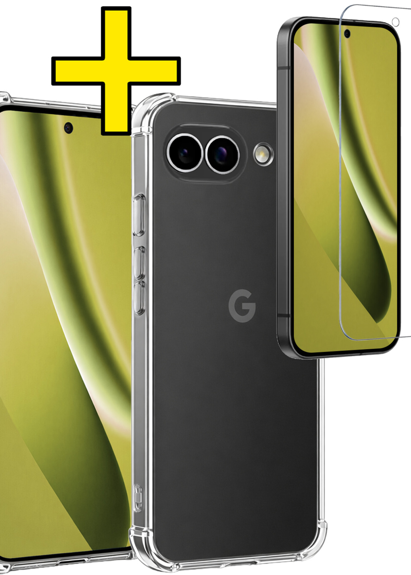 LUQ LUQ Google Pixel 10a Hoesje Shockproof Met Screenprotector