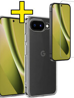 LUQ LUQ Google Pixel 10a Hoesje Siliconen Met Screenprotector - Transparant