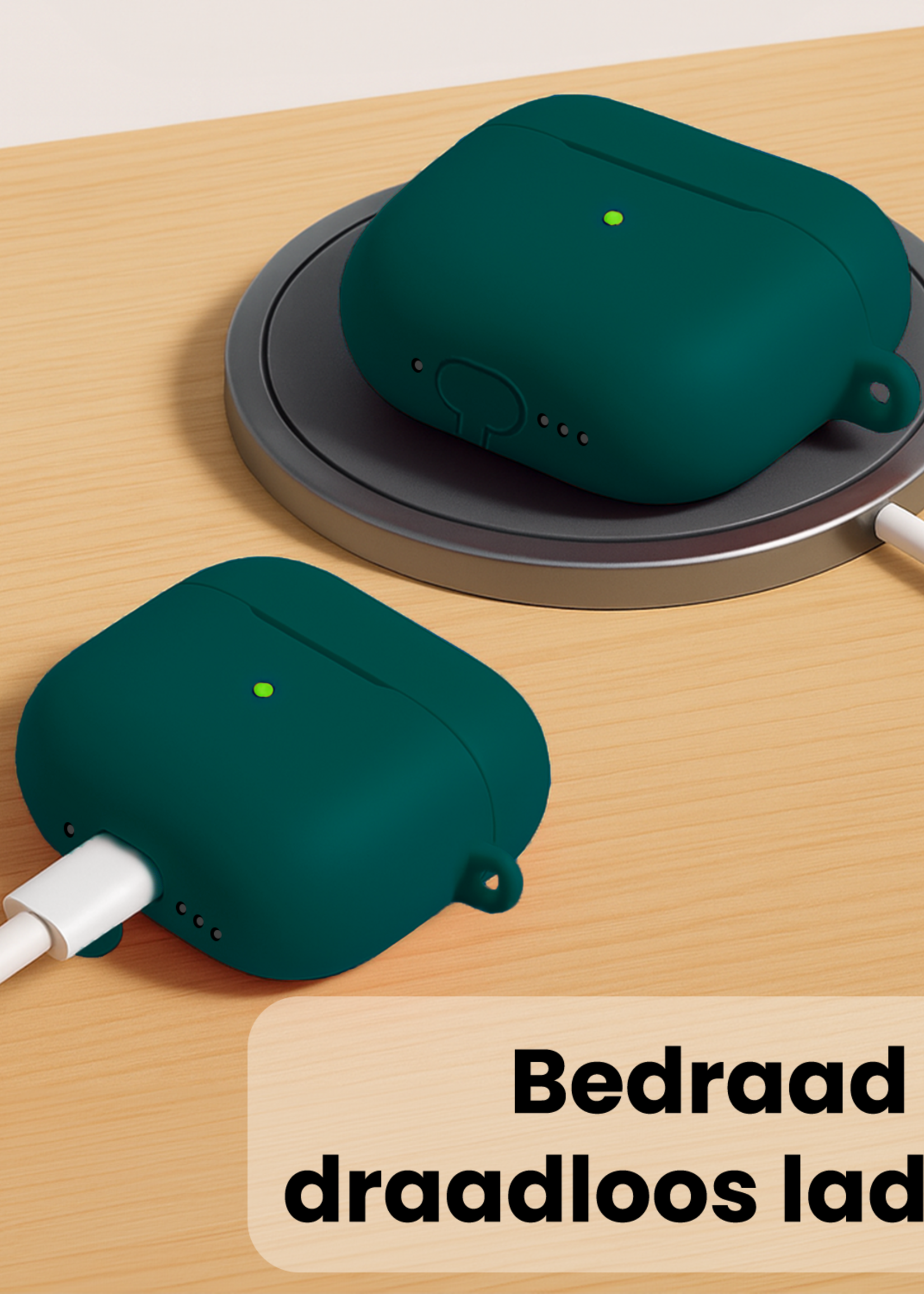 LUQ LUQ AirPods Pro 3 Hoesje - Petrol - 2 PACK